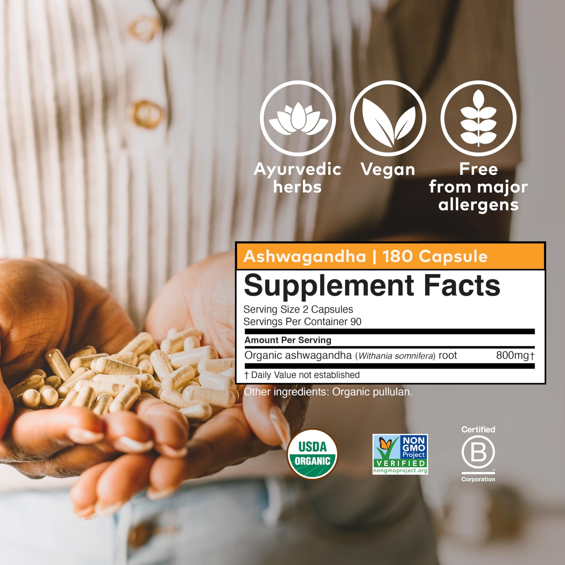 Organic India Ashwagandha Herbal Supplement - Stress Response Support, Vegan, Gluten Organic India uk supplements