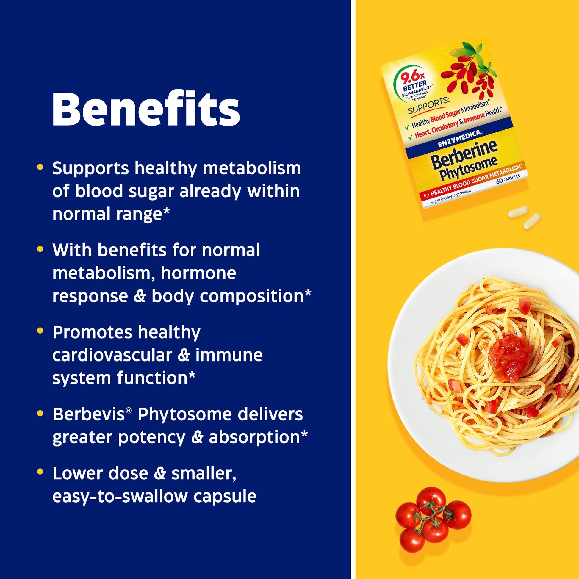 Enzymedica, Berberine Phytosome Enzymedica uk supplements