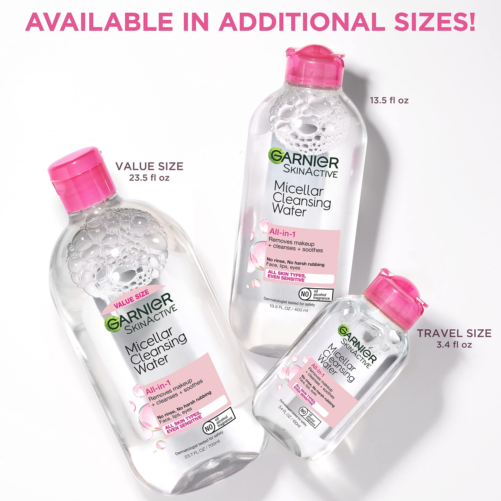 Garnier SkinActive Micellar Cleansing Water, For All Skin Types, 3.4 fl; oz., 3 Count Garnier uk supplements