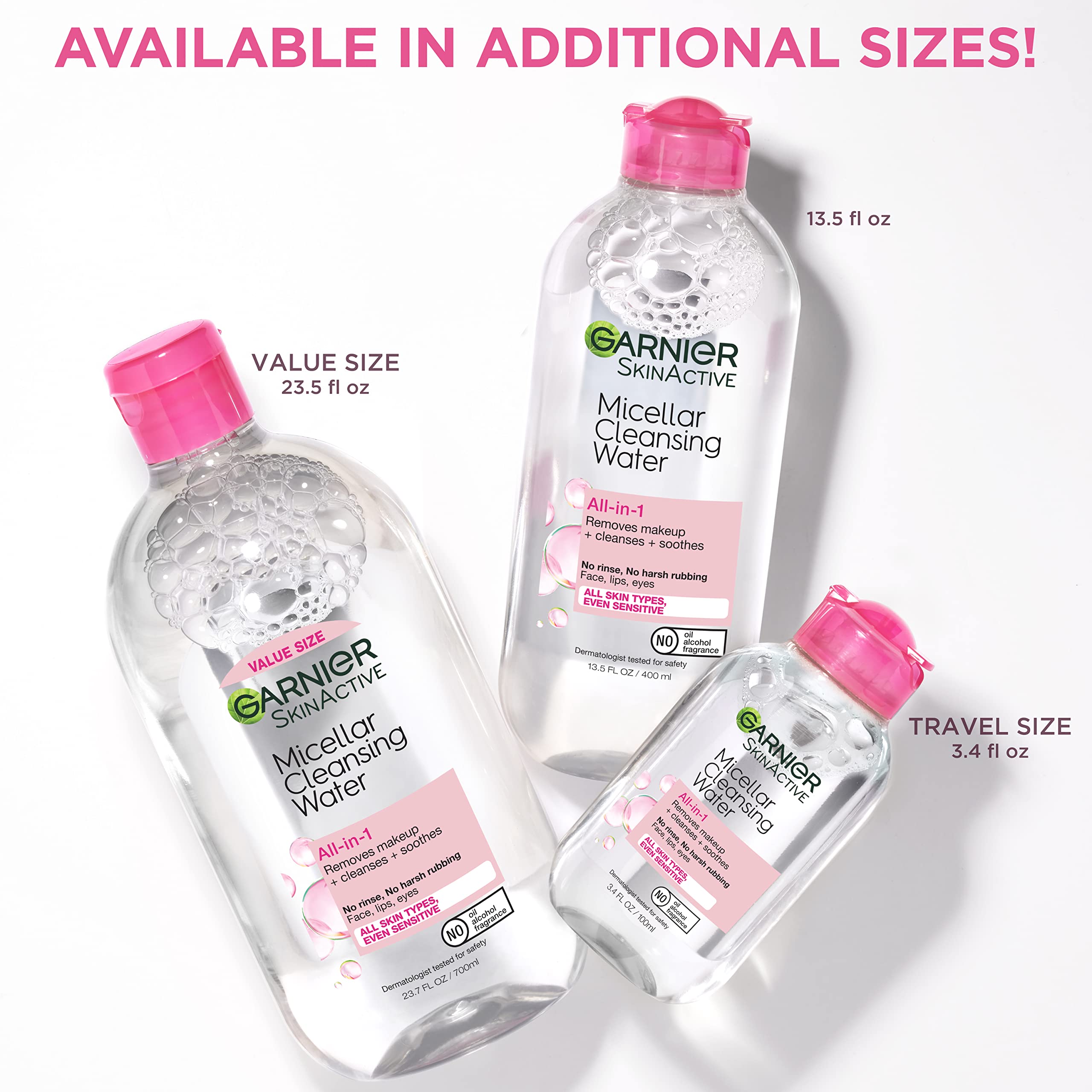 Garnier SkinActive Micellar Cleansing Water, For All Skin Types, 3.4 fl; oz., 3 Count Garnier uk supplements