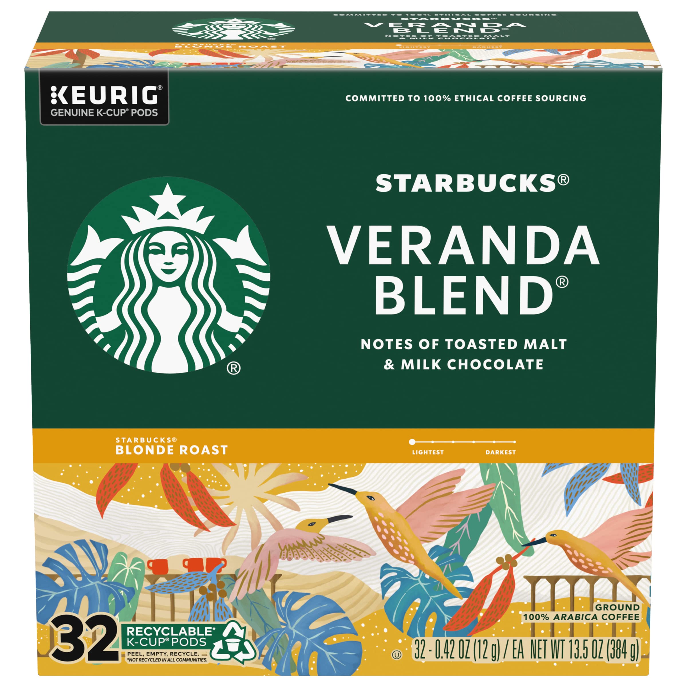 Starbucks Veranda Blend Coffee K-Cups,4/24 Pack-96 K-Cups Starbucks uk supplements