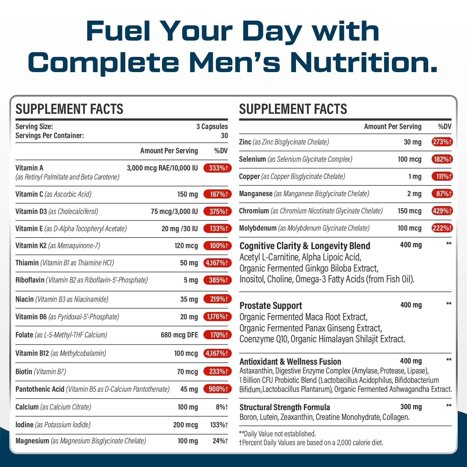 ThrivyThystle Multivitamin for Men 50+ with Methylated B12 & Folate, Omega-3 & CoQ10 – Fermented Herbal Blend, 43 Vitamins & Minerals ThrivyThystle uk supplements