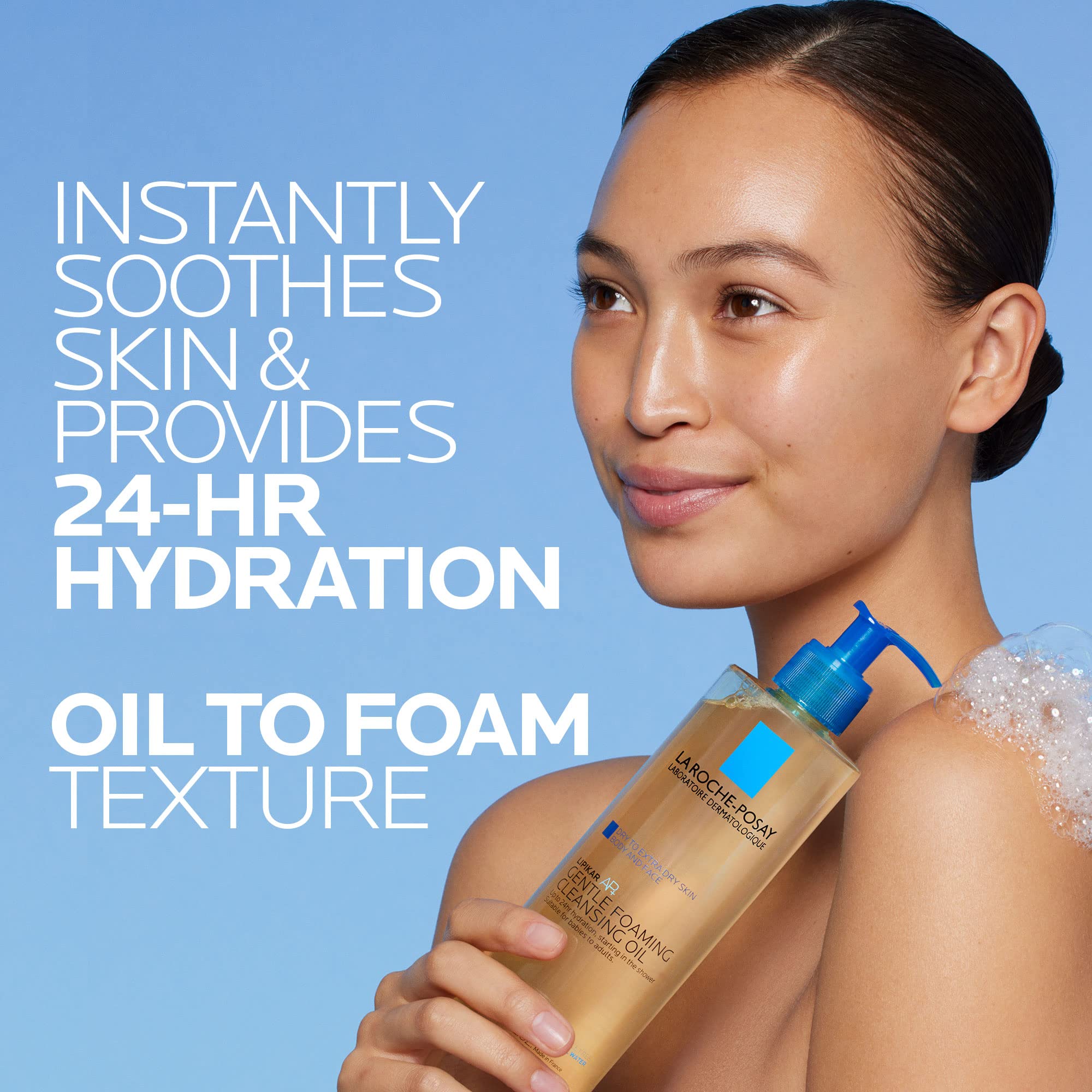 La Roche-Posay NEW Lipikar AP+ Gentle Foaming Cleansing Oil | Gentle Oil La Roche-Posay uk supplements
