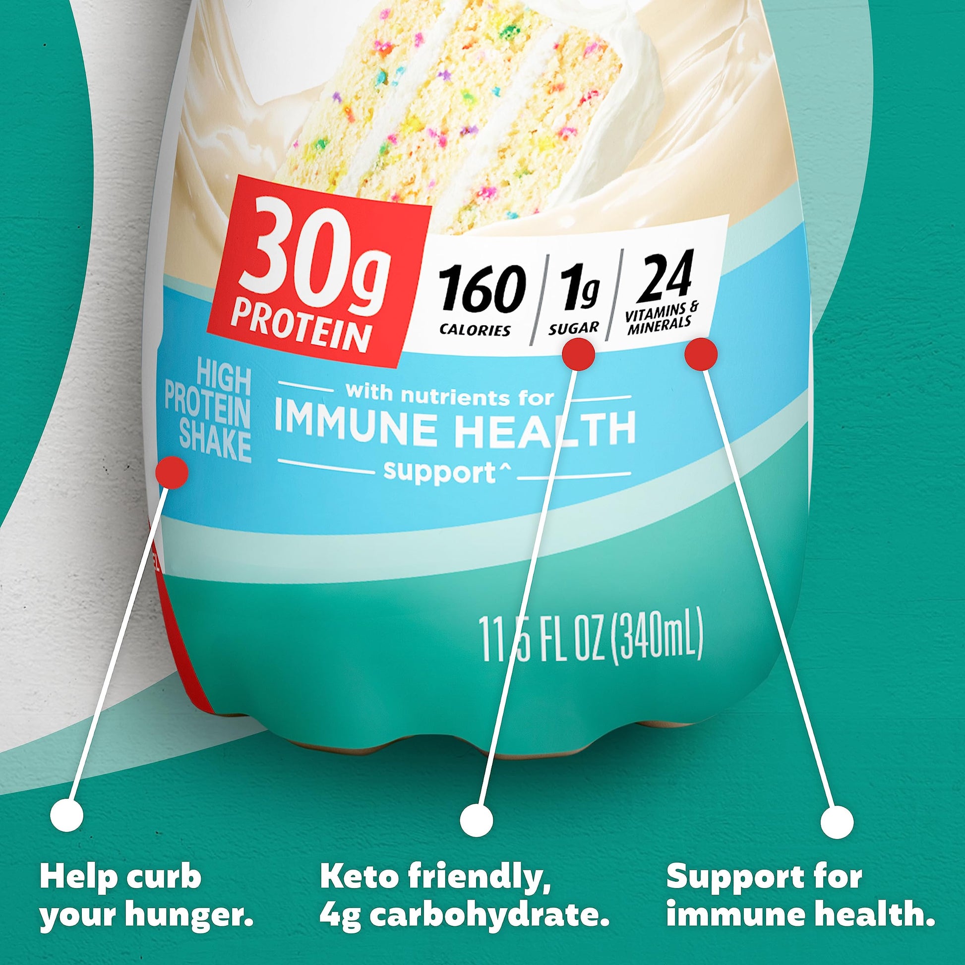 Premier Protein Shake, Cake Batter, 30g Protein, 1g Sugar, 24 Vitamins & Minerals Premier Protein uk supplements
