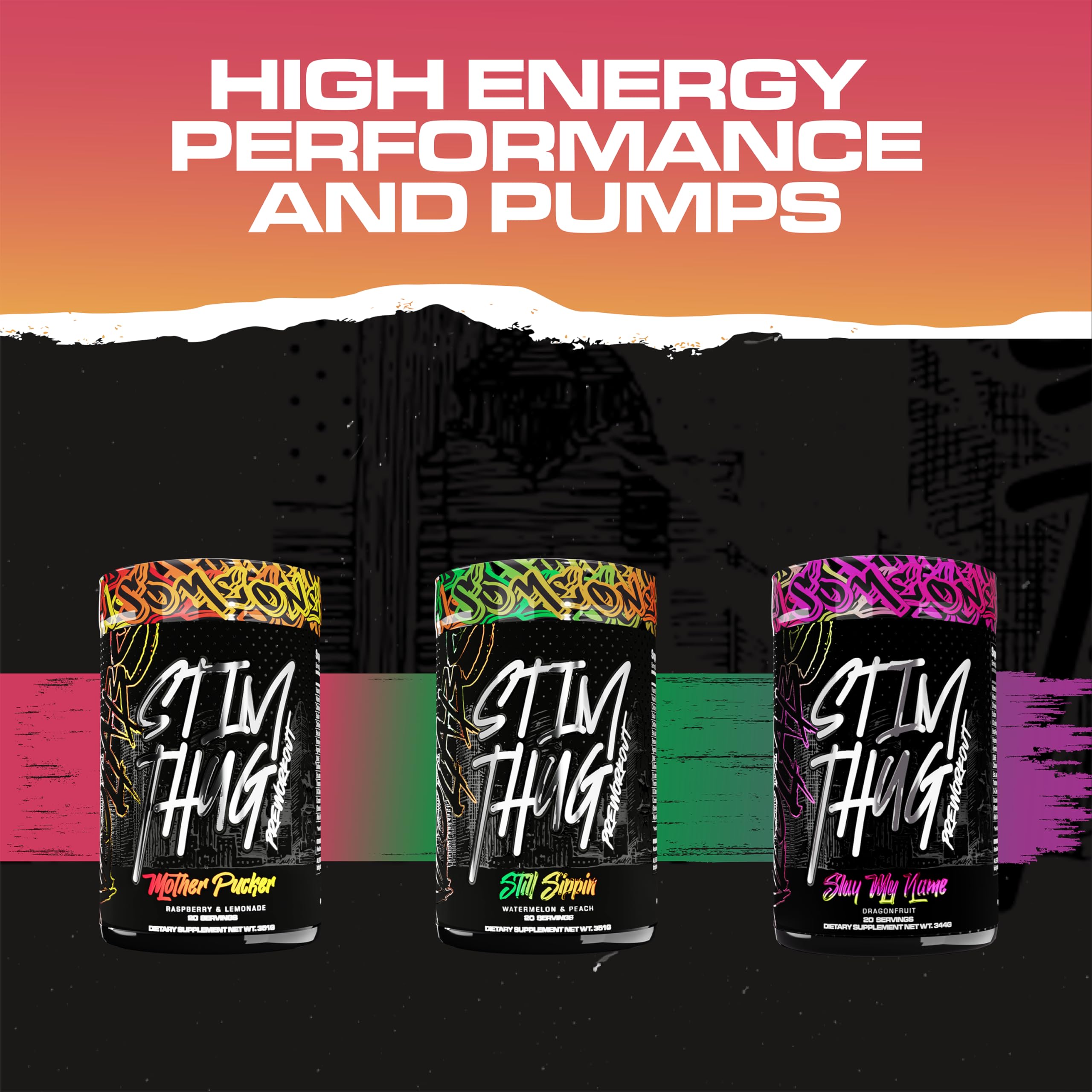 KILO LABS Pre Workout Powder | Stim Thug Preworkout for Men and Women | Hydrating KILO LABS uk supplements