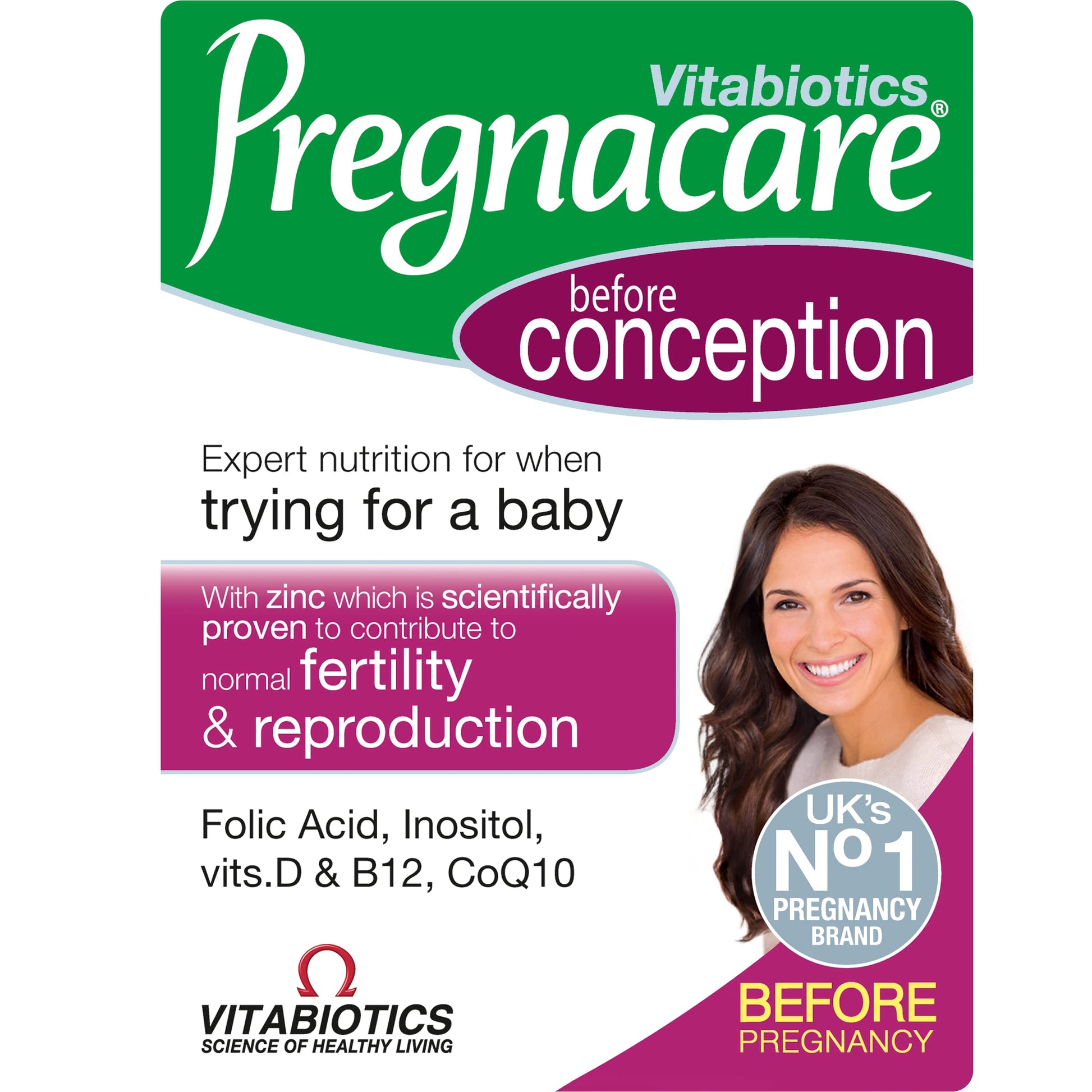 Pregnacare Conception Tablets, Pack of 30, 30 Count Pregnacare uk supplements