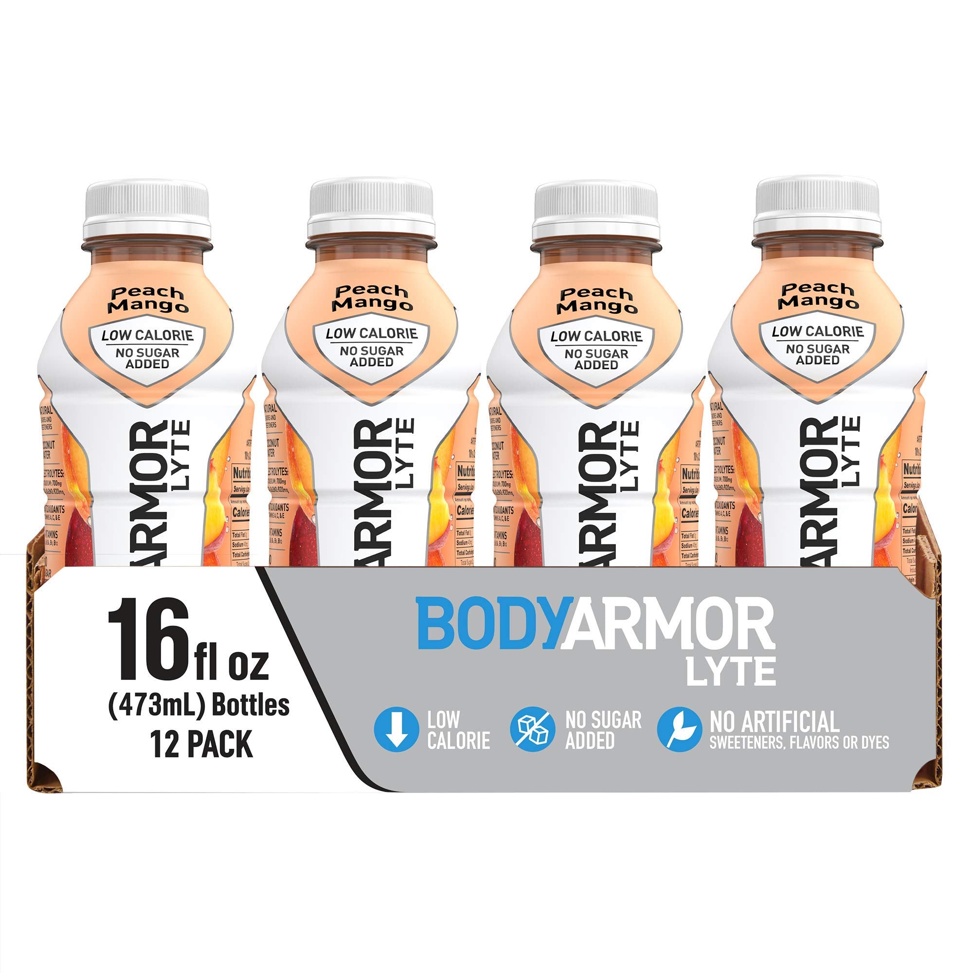 BODYARMOR LYTE Sports Drink Low-Calorie Sports Beverage, Peach Mango, Coconut BODYARMOR uk supplements
