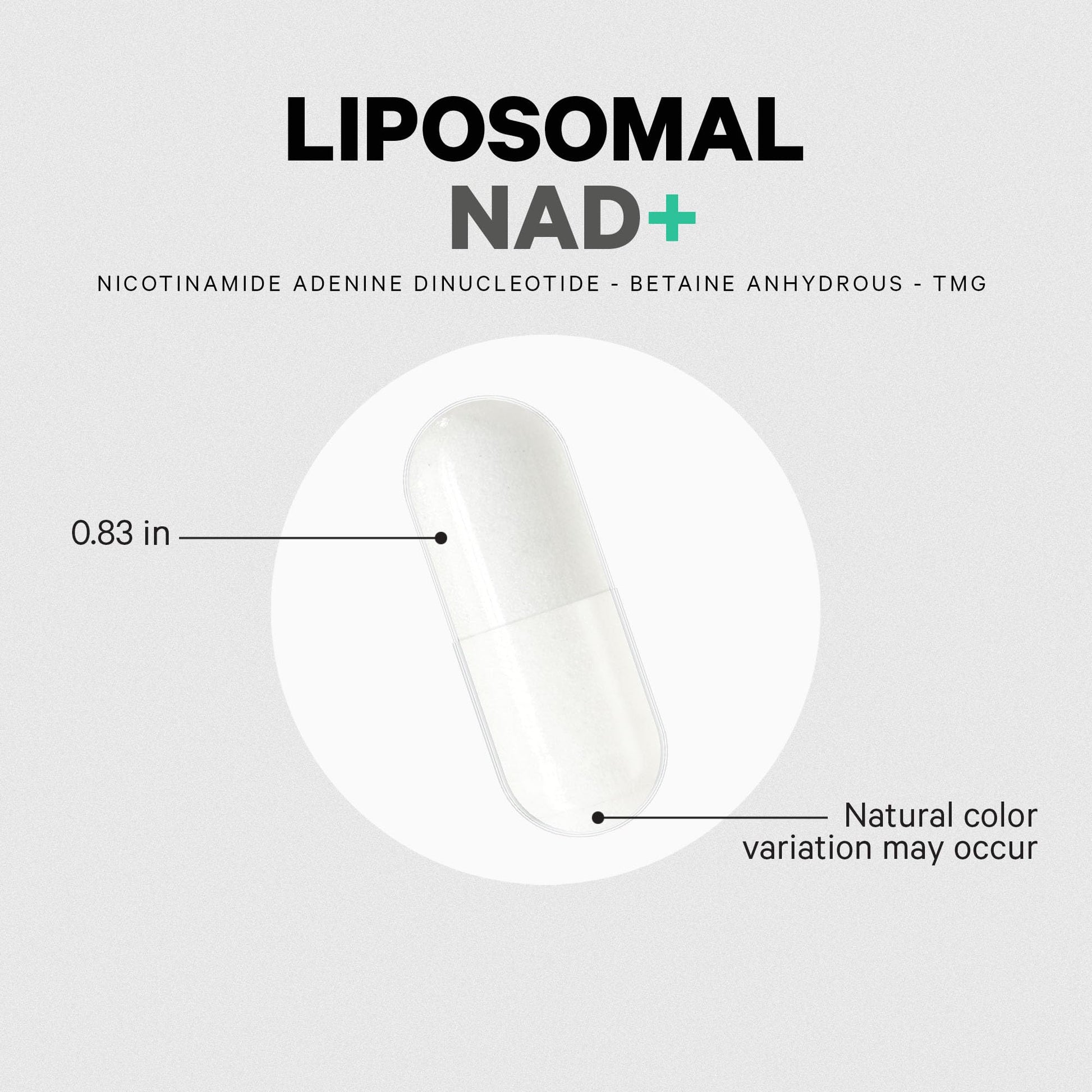 Codeage Liposomal NAD+ Supplement - NAD Nicotinamide Adenine Dinucleotide Coenzyme Pills - 500 mg NAD+ Per Serving & Betaine Anhydrous - Liposomal Delivery - Vegan, Non-GMO, Gluten-Free - 60 Capsules Codeage uk supplements