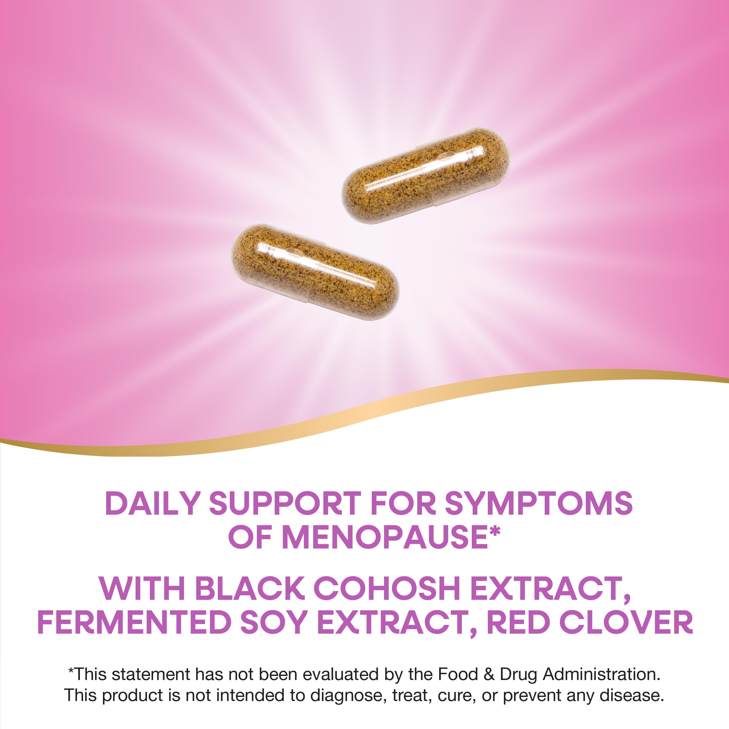 Nature's Way EstroSoy, Menopause Relief Blend*, Helps Relieve Menopausal Symptoms*, Black Cohosh, Fermented Soy Extracts, Red Clover, 60 Vegan Capsules (Packaging May Vary) Nature's Way uk supplements