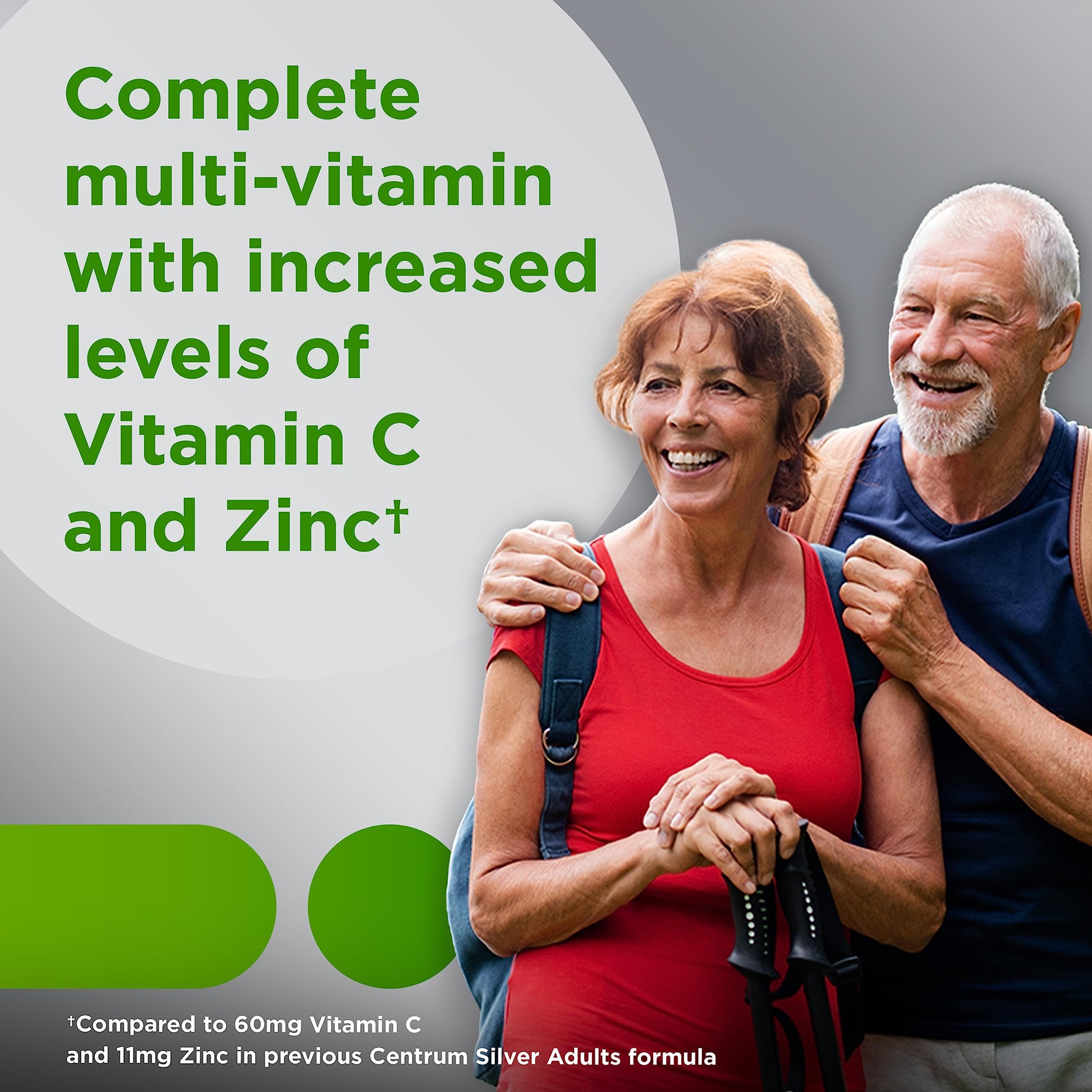 Centrum Silver Multivitamin for Adults 50 Plus, Multivitamin/Multimineral Supplement, Vitamin D3, B-Vitamins, Gluten Free Centrum uk supplements