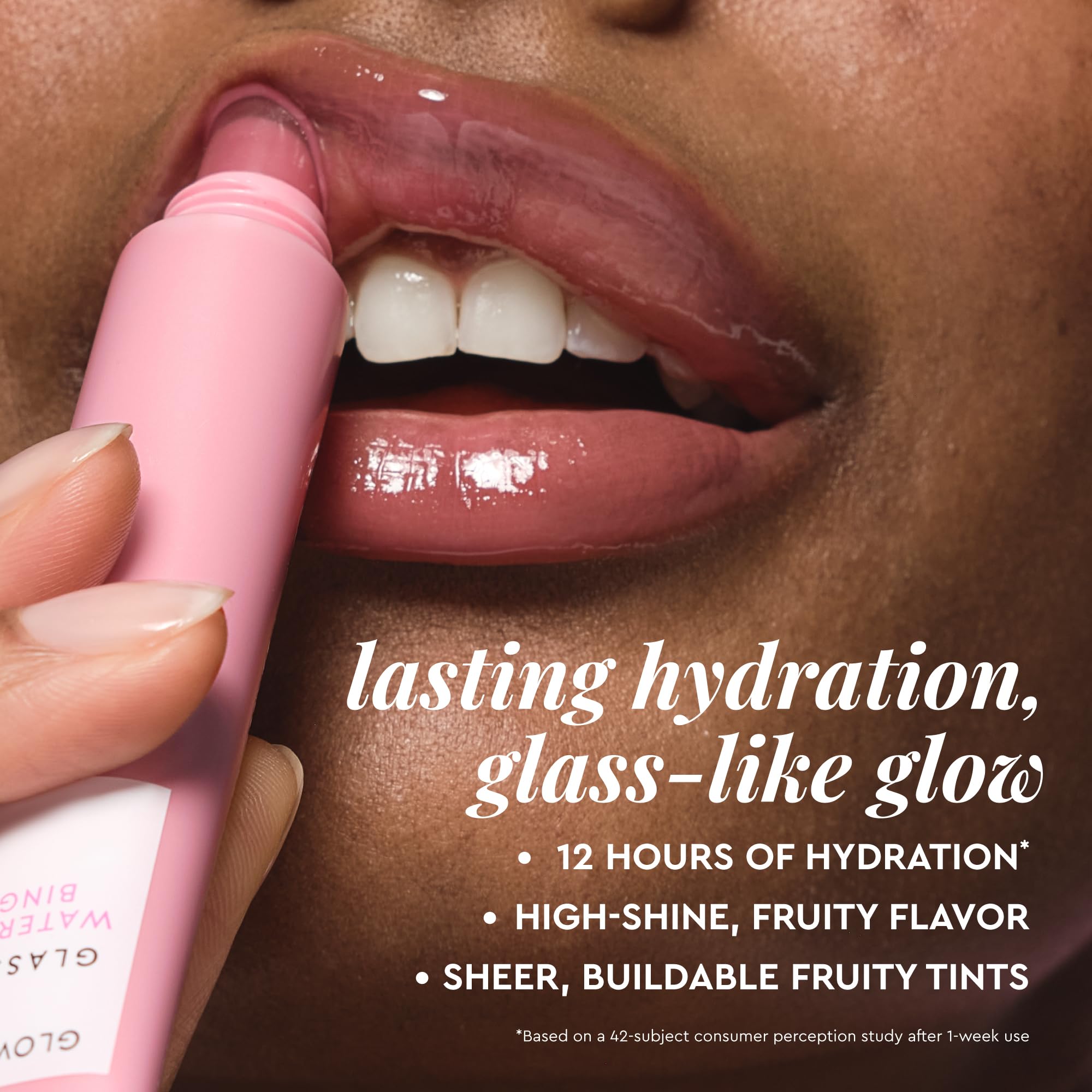 Glow Recipe Glass Balm Lip Treatment - 12Hr Hydrating Lip Balm & Moisturizer with Hyaluronic Acid to Smooth, Plump & Protect from Dryness - Sheer Pinky Red Tint, Strawberry Bingsoo (15 ml) Glow Recipe uk supplements