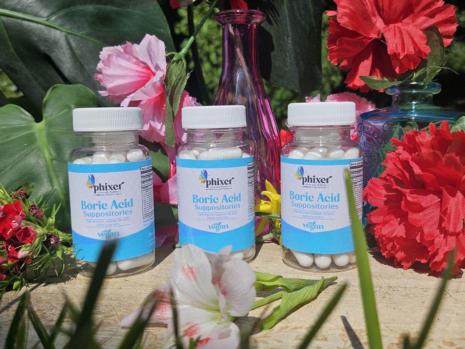Phixer pH Balance - Vaginal Boric Acid Suppositories for Women - 20 Suppositories 600MG Each for Chronic Yeast Infections and Vaginal Odor - Vaginal Use Only - Made in USA Phixer pH Balance uk supplements