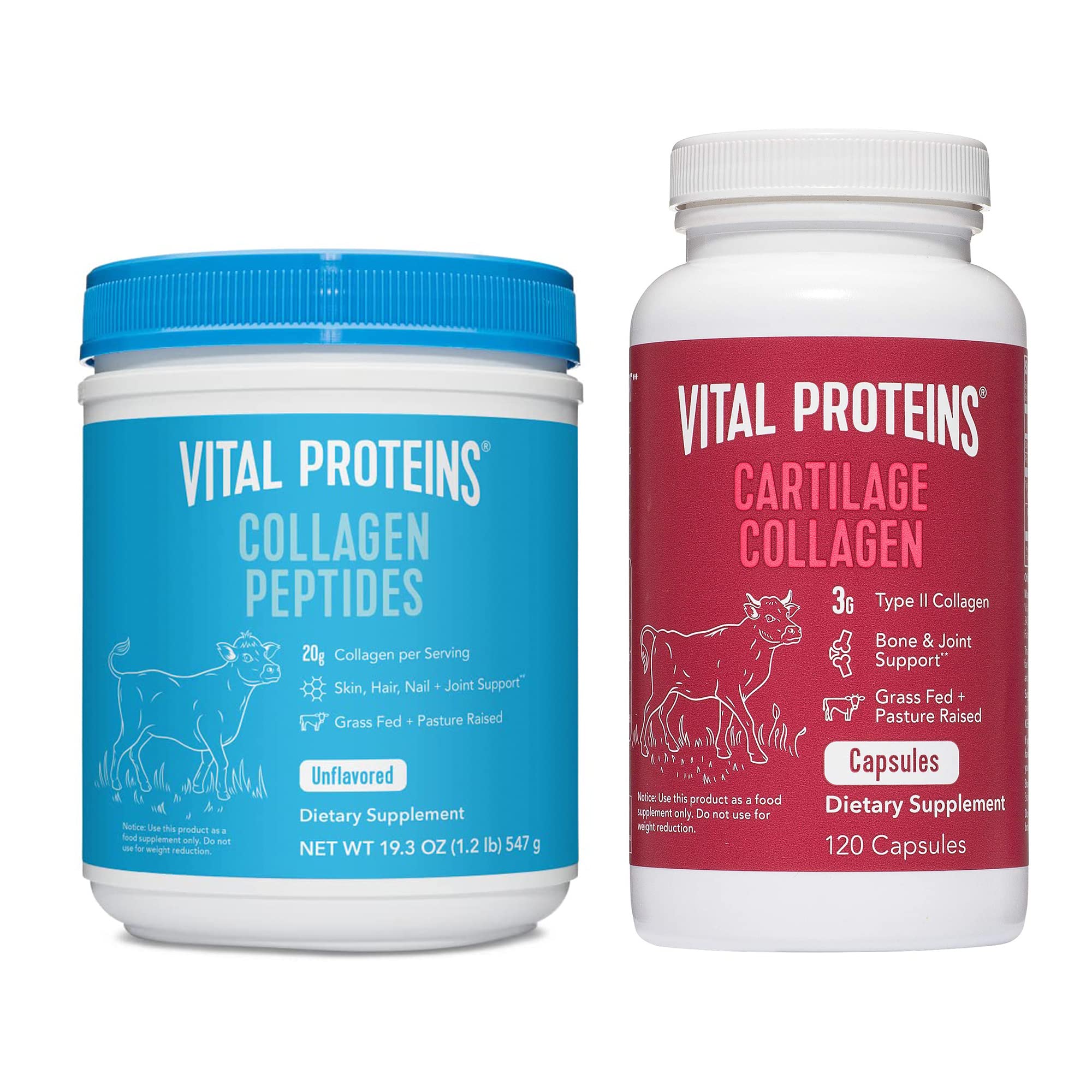 Vital Proteins Collagen Peptides Powder 19.3oz+ Collagen Pills, Type II Vital Proteins uk supplements
