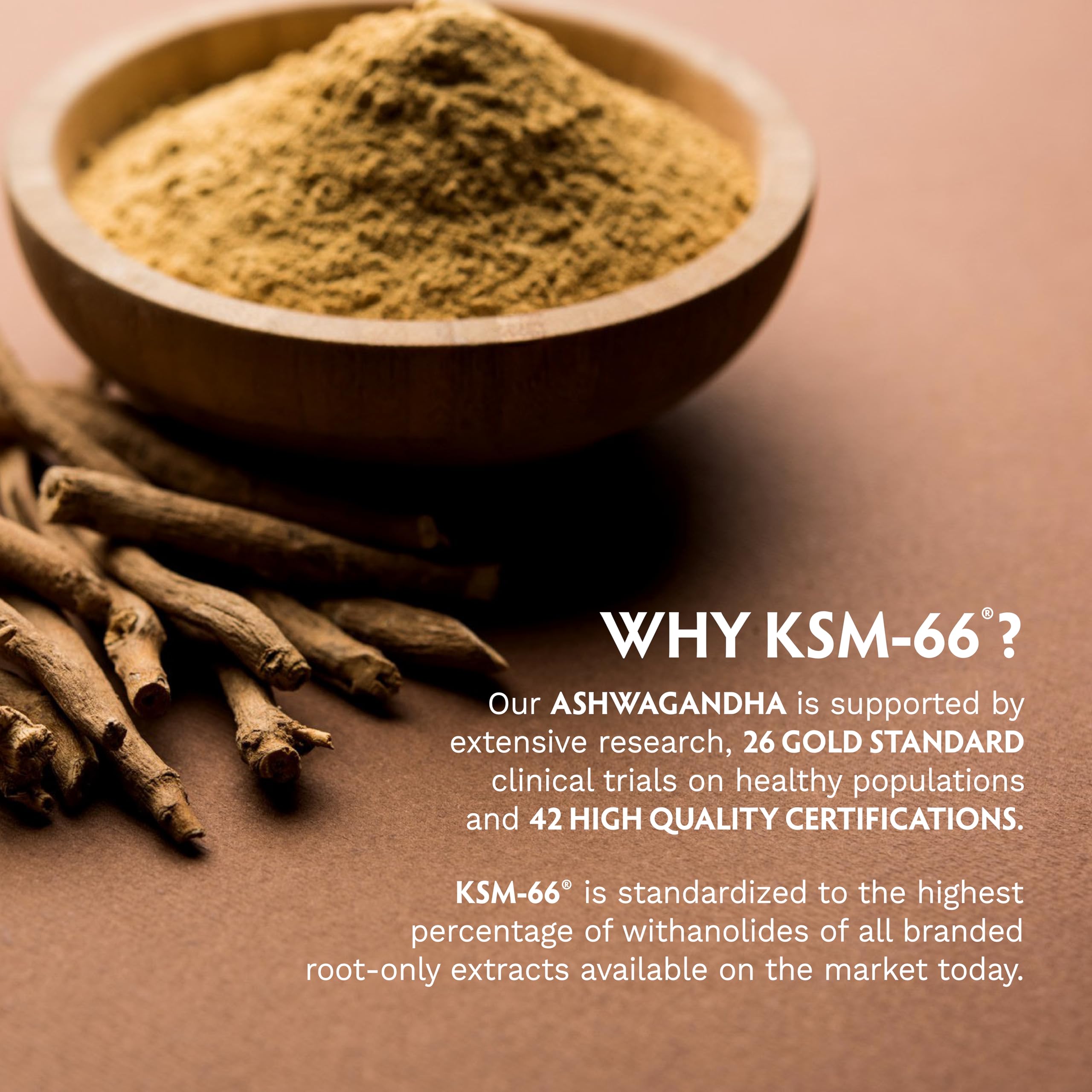TRIBE ORGANICS Ashwagandha KSM 66 Pure Organic Root Powder Extract Ayurvedic Supplement - Focus Mood Support Increase Energy Strength 600mg of Natural KSM66 for Superior Absorption - 90 Capsules TRIBE ORGANICS uk supplements