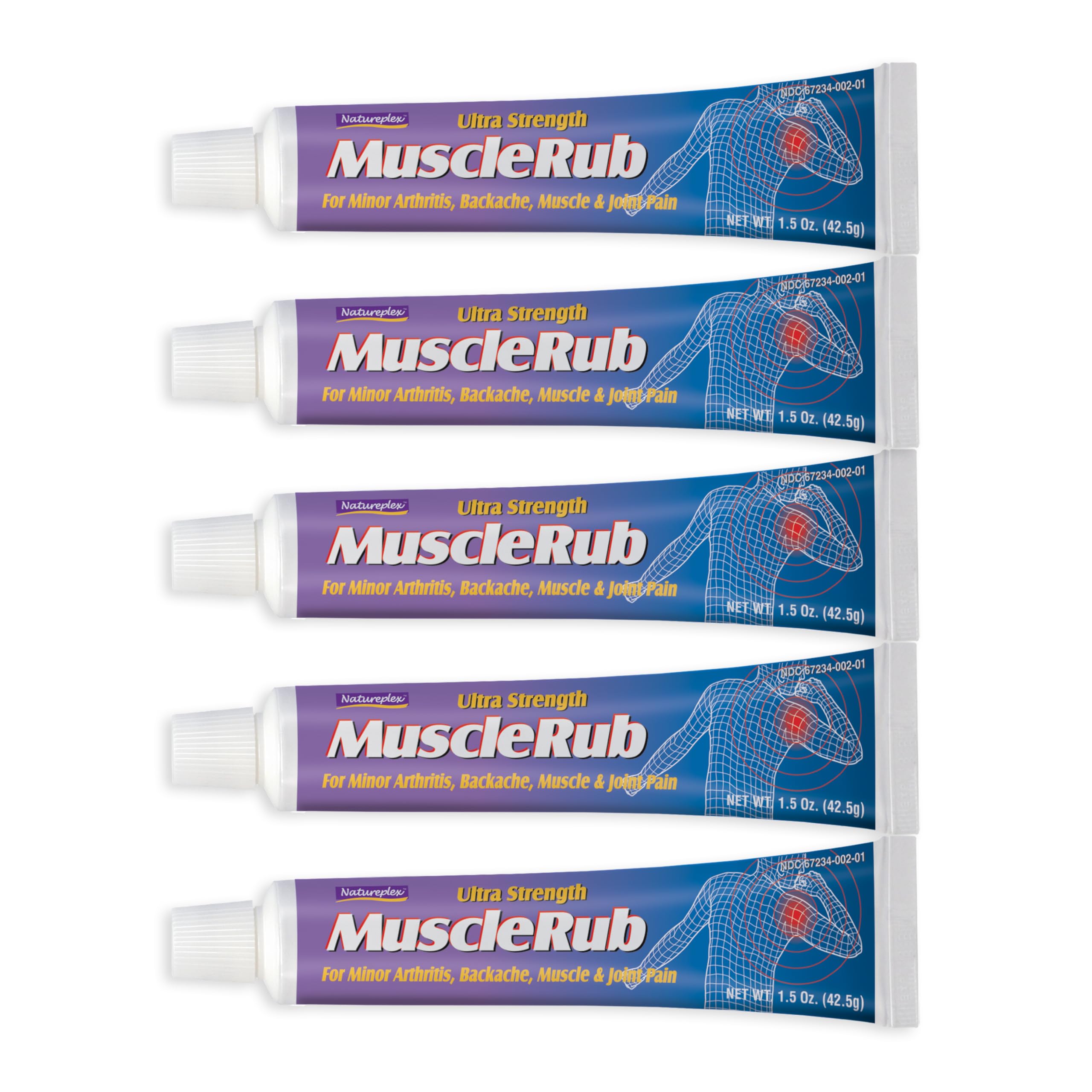 Natureplex Ultra Strength Muscle Rub Cream 1.5 oz (Pack of 5) – Menthol & Methyl Salicylate, Fast-Penetrating, Long-Lasting Relief for Muscle & Joint Discomfort (Minor Aches, Backache, Strains) Natureplex uk supplements