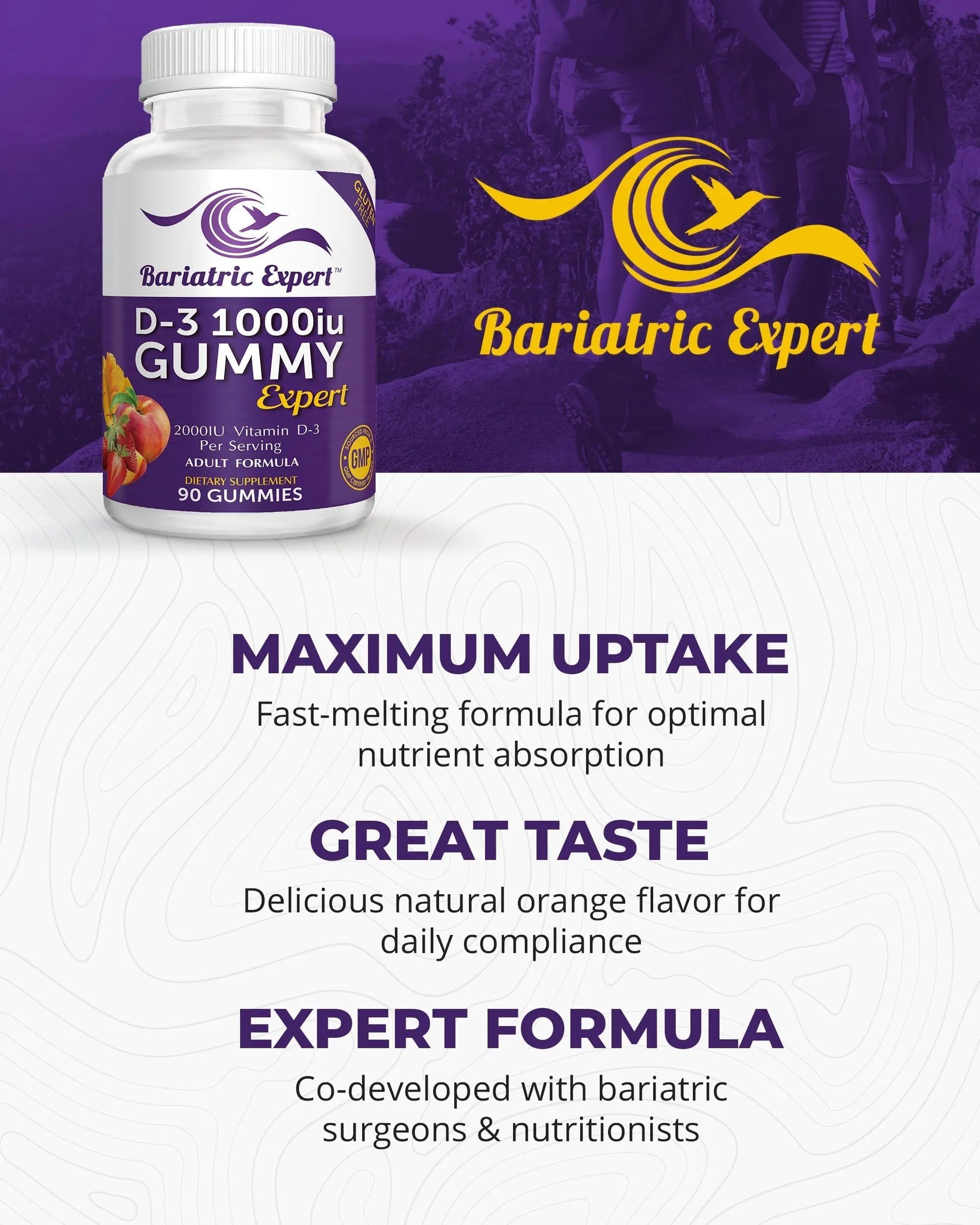 Bariatric Expert D3 Vitamin – Fast-Melting Dietary Supplement for Adults Post Bariatric Surgery, 90 Count Bariatric Food Expert uk supplements