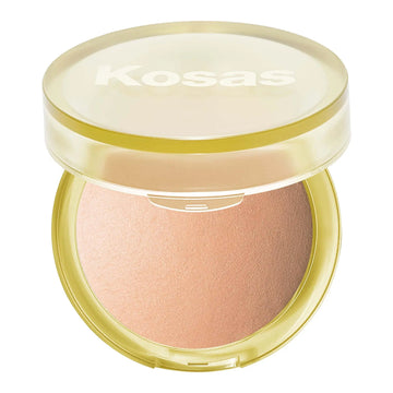 Kosas Sun Show Glowy Warmth Baked Bronzer - Contouring Powder for Cheekbones, Nose & Jawline - Enriched with Concentrated Fatty Acids - Talc-Free, Vegan & Hypoallergenic - Waves Kosas uk supplements