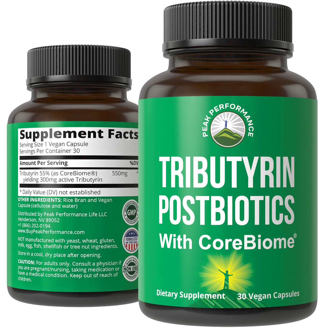 CoreBiome Tributyrin Postbiotic Supplement Clinically Tested for Gut Health. More Effective Than Sodium Butyrate Capsules. High Bioavailability Post Biotics for Digestive, Leaky Gut, Colon, Microbiome Peak Performance uk supplements