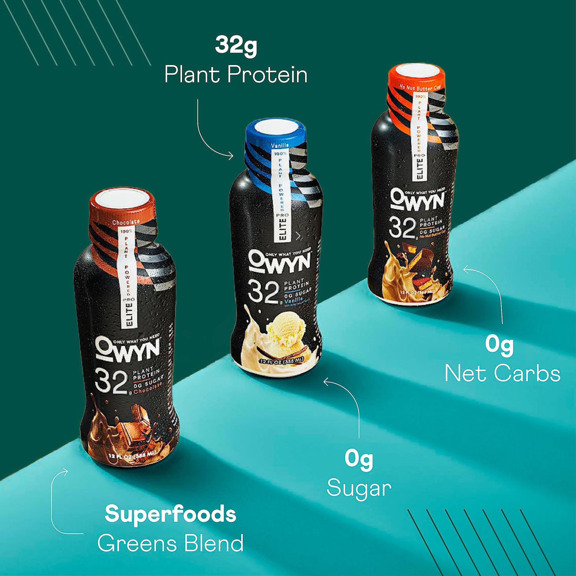OWYN Only What You Need Pro Elite Vegan High Protein Keto Shake, 32g Protein, 9 Amino OWYN Only What You Need uk supplements