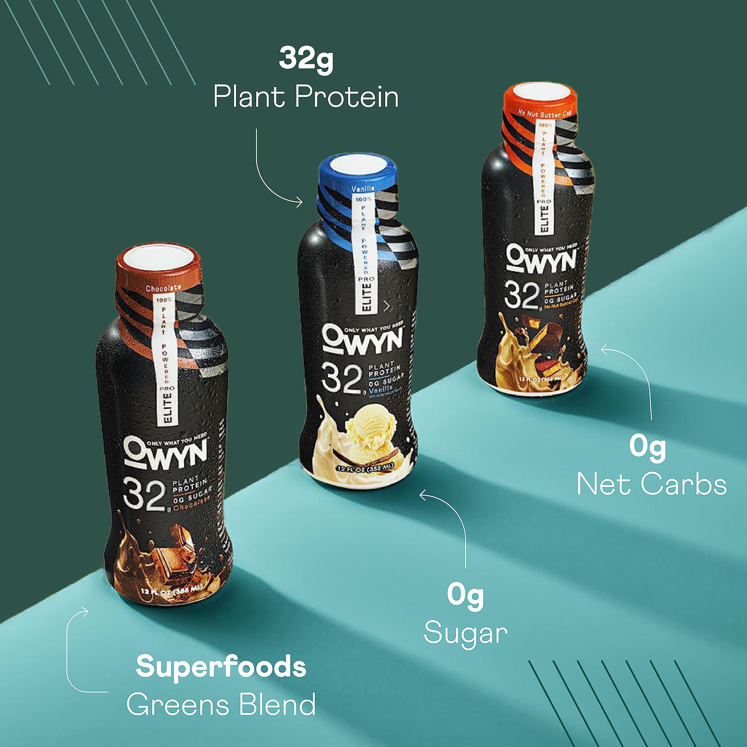 OWYN Only What You Need Pro Elite Vegan High Protein Keto Shake, 32g Protein, 9 Amino OWYN Only What You Need uk supplements