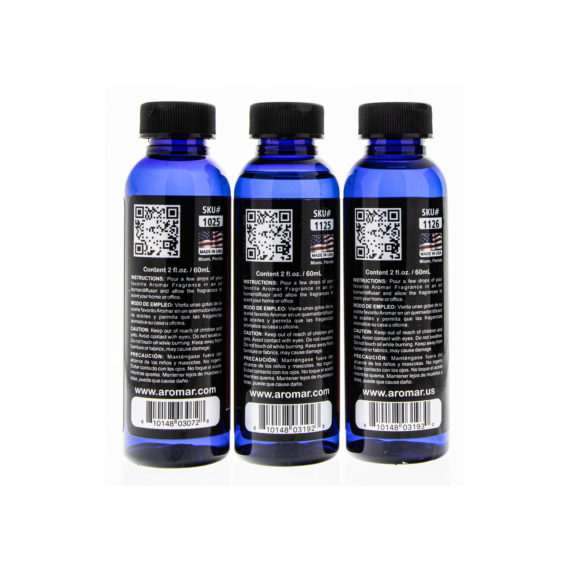 AROMAR Premium Fragrance Oil, 2oz Bottle 3 Pack Long Lasting Aromatic Scent, Fresh and Revitalizing Aromar uk supplements