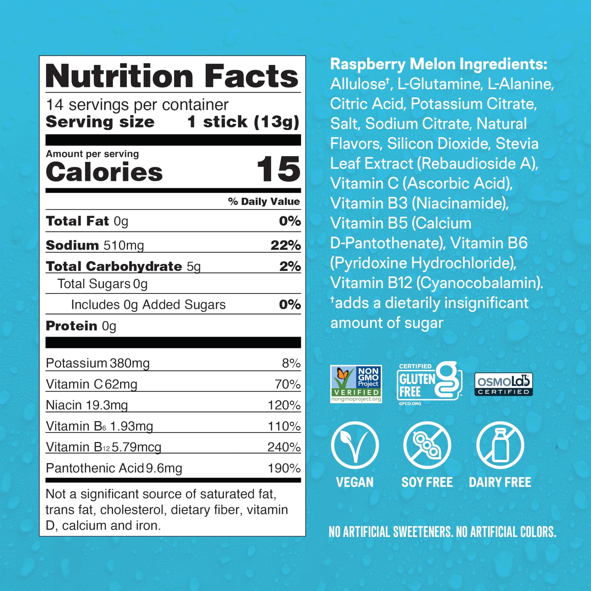 Liquid I.V.® Hydration Multiplier Sugar-Free - Raspberry Melon | Electrolyte Powder Drink Mix | 1 Pack (14 Servings) Liquid I.V. uk supplements
