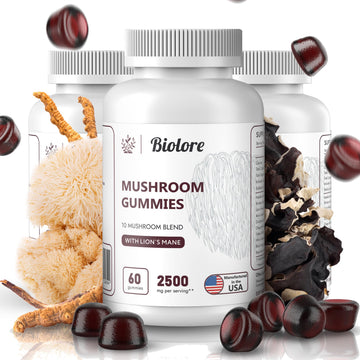 Biolore Mushroom Complex Gummies: 10 Powerful Mushrooms with Chaga, Lions Mane Biolore uk supplements