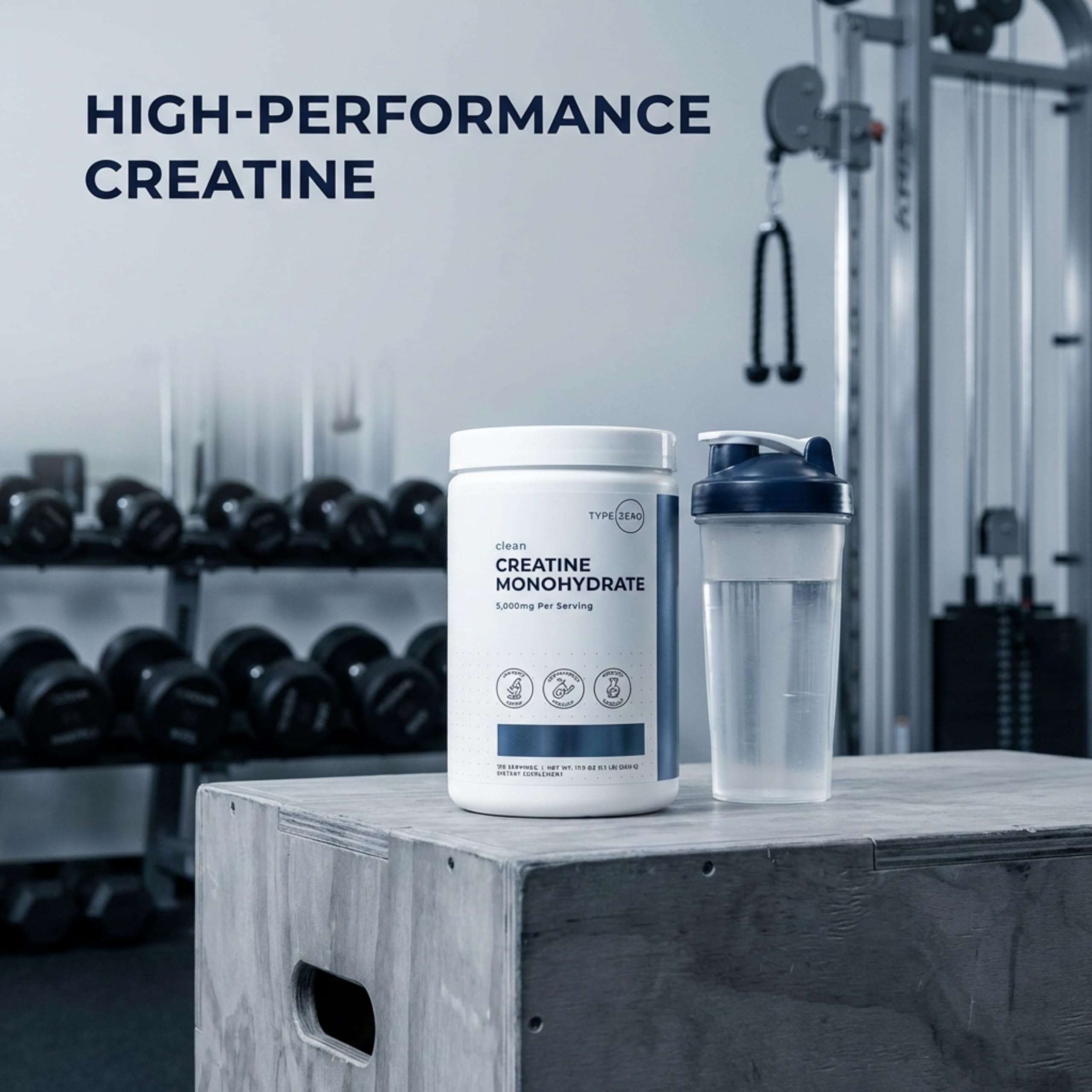 Type Zero Creatine Monohydrate Powder (Unflavored | 500g), 5000 mg Per Serving, Micronized, Zero Sugar, Keto Friendly & Gluten Free, 100 Servings Type Zero uk supplements