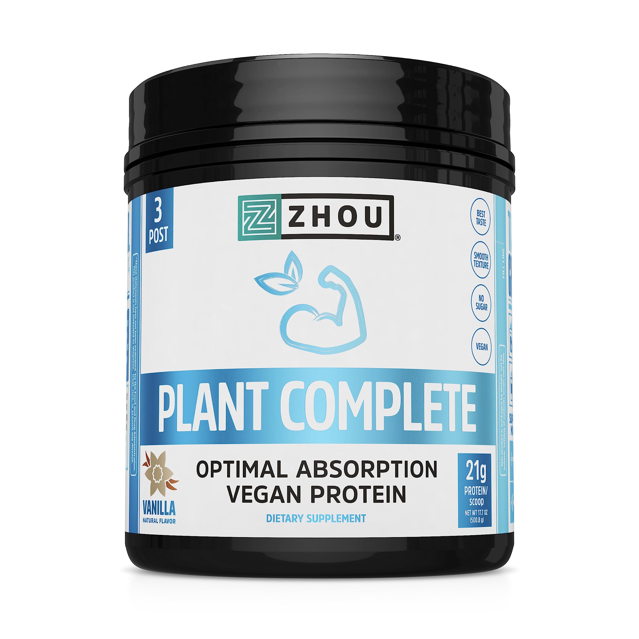 Zhou Nutrition Plant Based Vegan Protein Powder, Best Absorption Digest Score, Complete Zhou Nutrition uk supplements