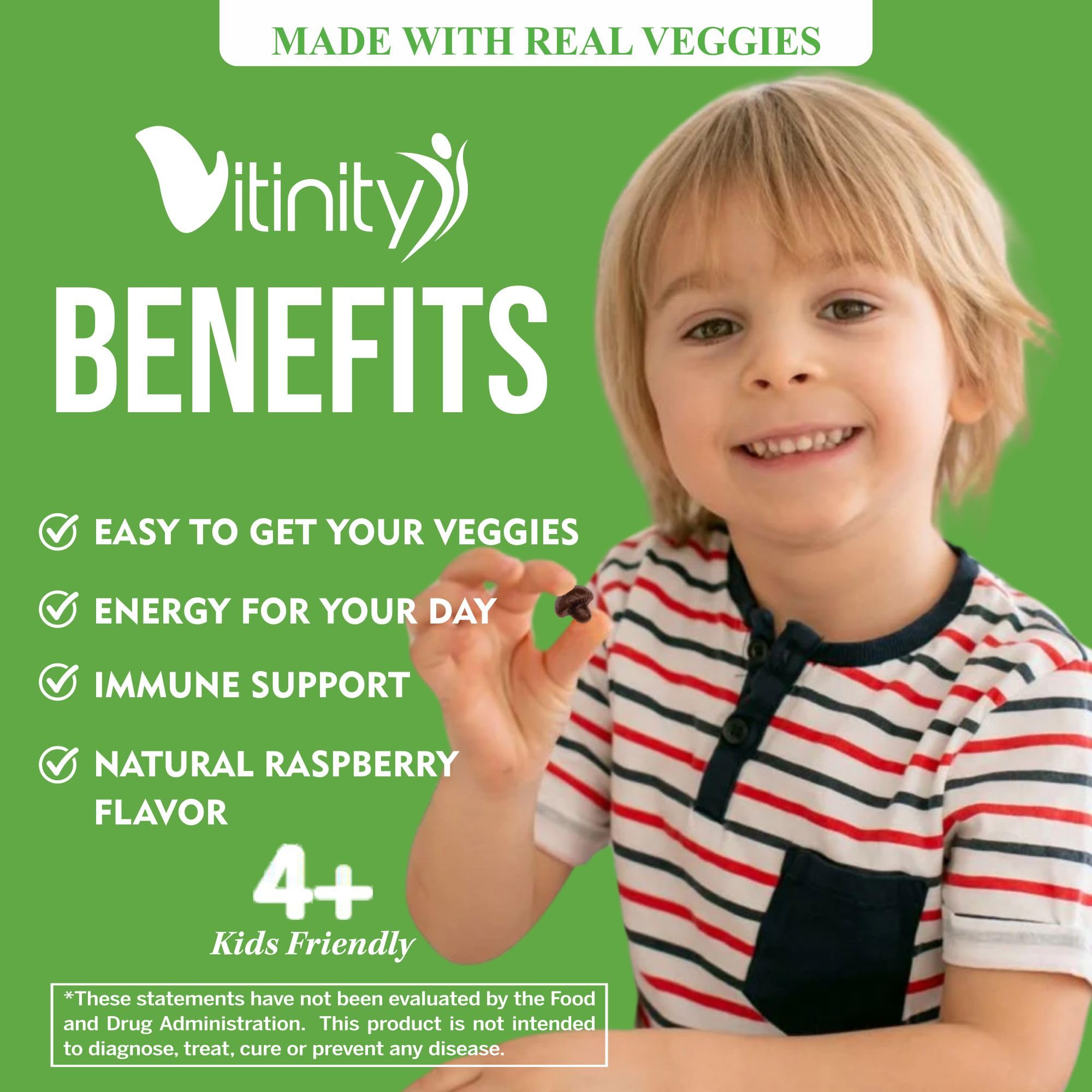 VITINITY Made with Real Super Veggies Delicious Gummy Supplement,Men,Women & Kids VITINITY uk supplements