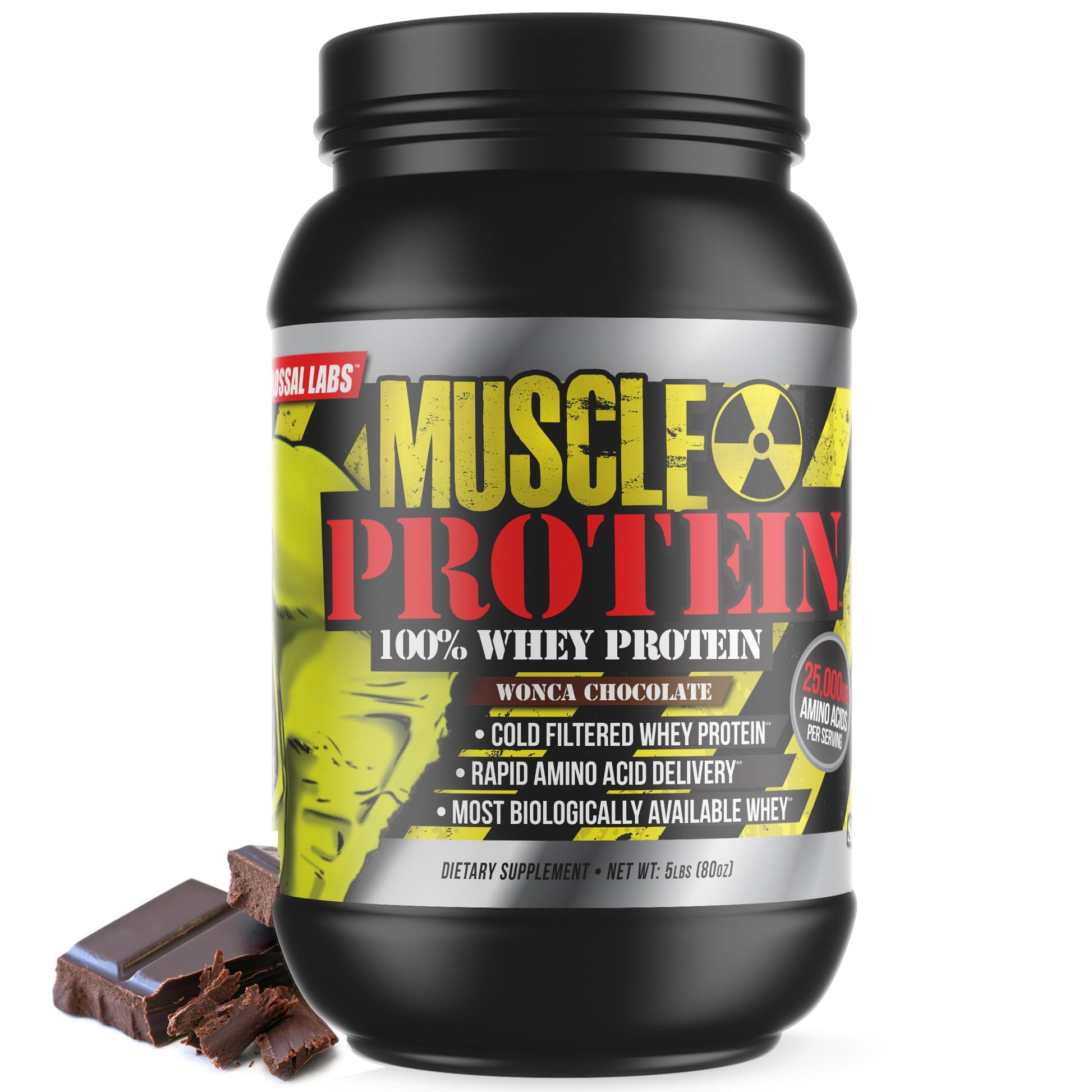 COLOSSAL LABS Whey Protein Powder [15 lbs/Pack of 1]– Chocolate Protein, Cold Filtered COLOSSAL LABS uk supplements