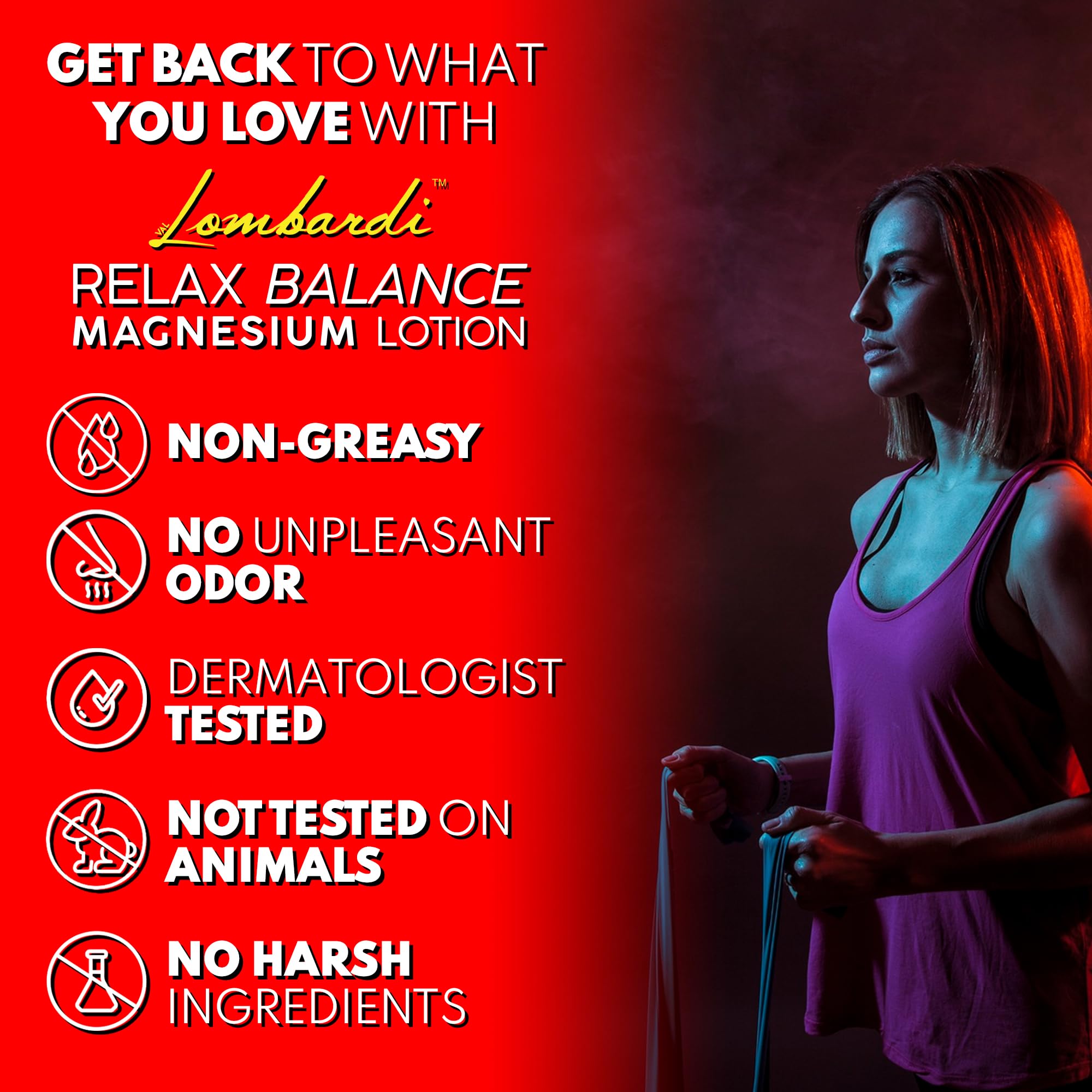 VAL Lombardi Relax Balance Magnesium Lotion | Arnica, Camphor & Menthol | Fast Relief for Joints, Muscles, Back, Shoulders, Feet | Non-Greasy | 5oz VAL uk supplements