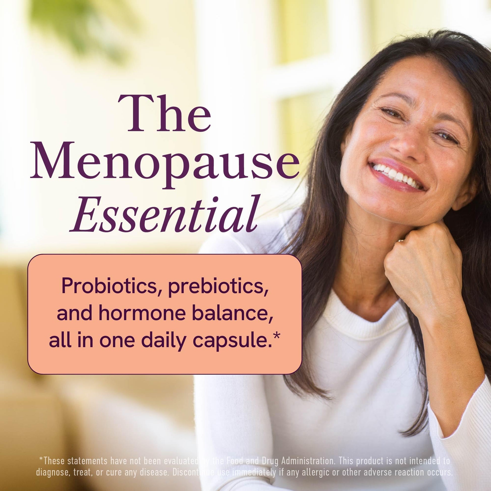 Menopause Support with Prebiotics and Probiotics for Women | Hormone Balance, Hot Flashes & Night Sweats | 50 Billion CFU, DIM & Black Cohosh | Triple Action Menopause Supplements for Women | 30 Ct SMNutrition uk supplements