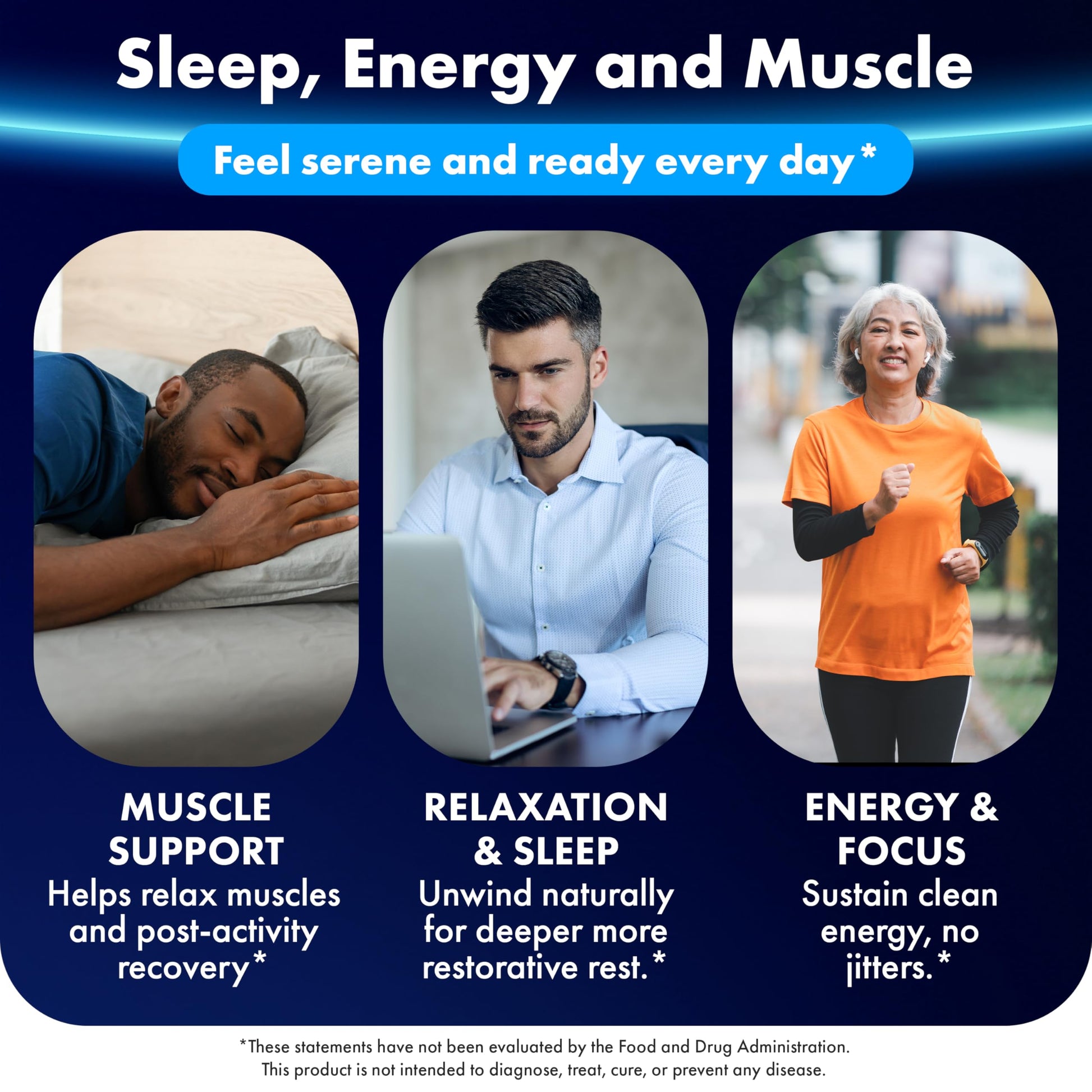 ILIVA Magnesium Glycinate 400mg -Triple Magnesium Complex (Glycinate+Malate+Citrate) - Chelated High Absorption Tablets for Sleep Support, Muscle Recovery, Bone Health, Energy&Calm - Vegan,120 Count ILIVA uk supplements