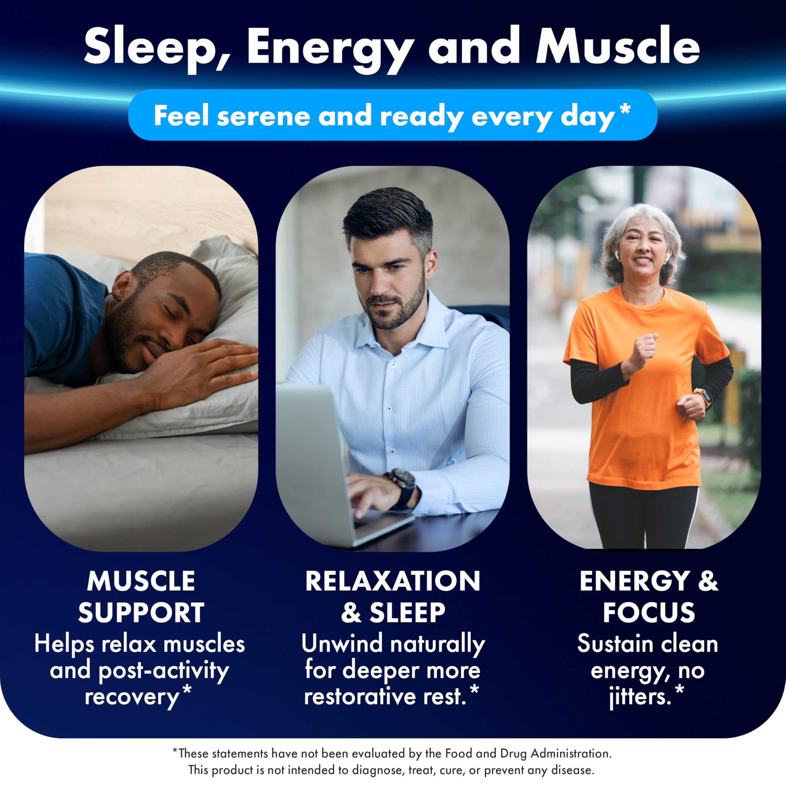 ILIVA Magnesium Glycinate 400mg -Triple Magnesium Complex (Glycinate+Malate+Citrate) - Chelated High Absorption Tablets for Sleep Support, Muscle Recovery, Bone Health, Energy&Calm - Vegan,120 Count ILIVA uk supplements