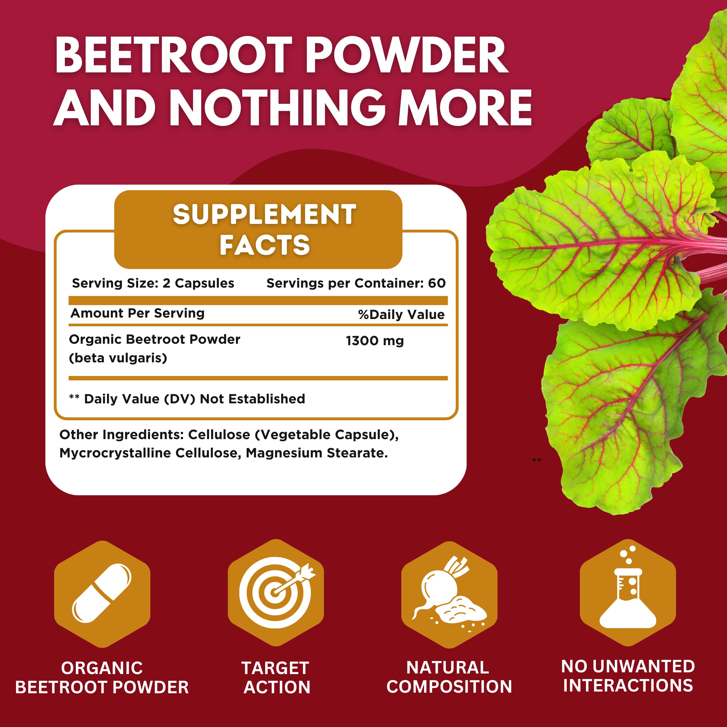 healblend Organic Nitric Oxide Beet Root Capsules 1300mg - Support Immune System healblend uk supplements