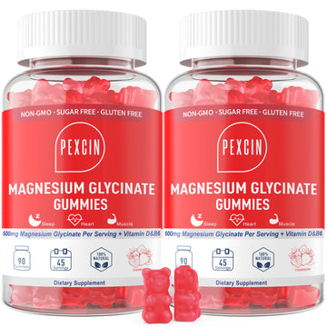 Magnesium Glycinate Gummies for Adults & Kids, 1000mg High Absorption Magnesium Complex Supplement, Sugar Free with Potassium,Vitamins for Calm, Sleep Supprt