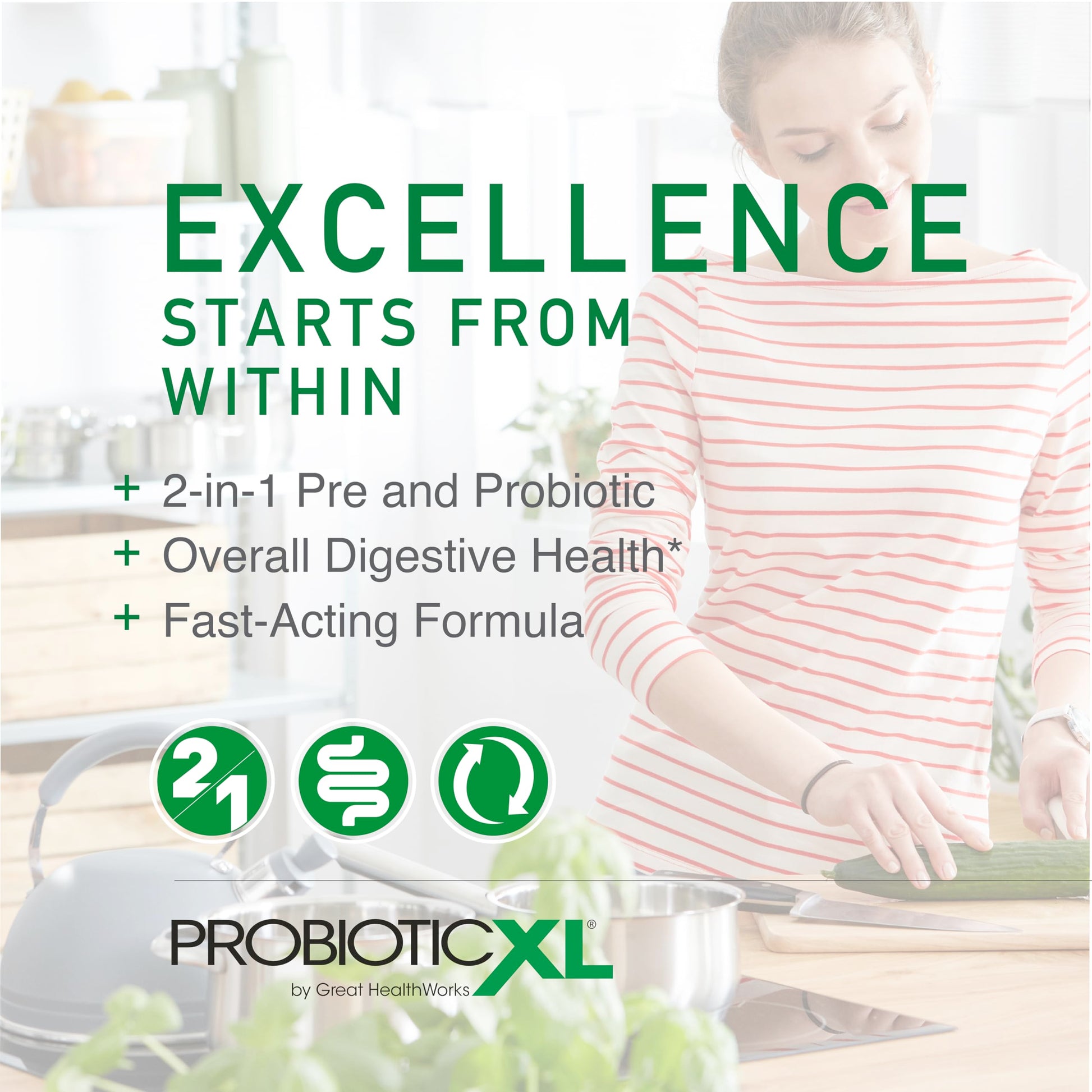 OmegaXL ProbioticXL - Probiotic & Prebiotic, Shelf Stable - Blend 11 Strains - Promote Healthy Gut Flora Growth, 12.5 Billion CFU - Non-GMO, Gluten-Free - 30 Veggie Caps OmegaXL uk supplements
