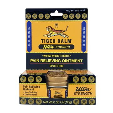 Tiger Balm Pain Relieving Ultra Strength, 10g – Soothing & Ultra Strength Muscle Rub Ointment – Non-Staining Sports Muscle Rub Tiger Balm uk supplements