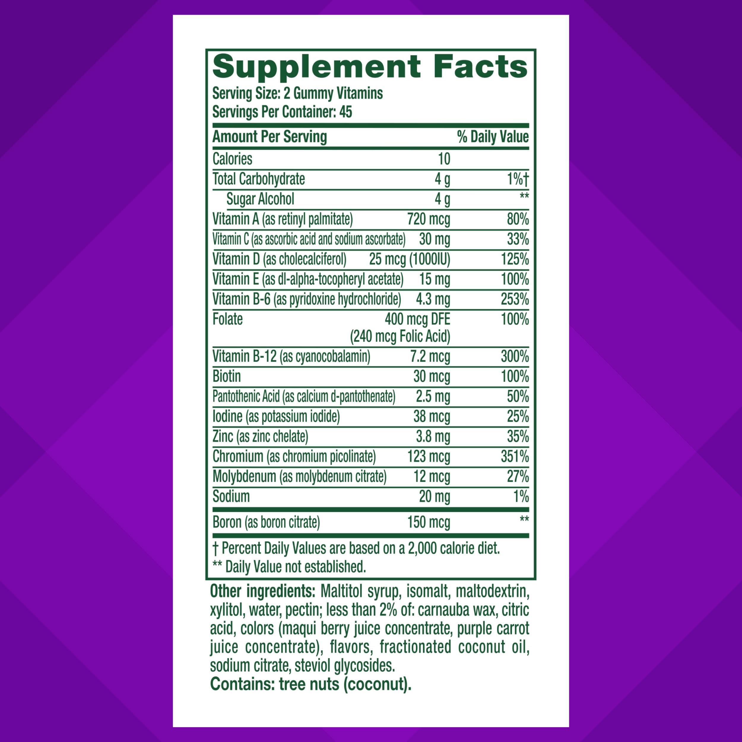 vitafusion Sugar Free Men’s Multi Daily Gummy Multivitamins, Supports Energy Metabolism, Muscle and Immune Health Vitafusion uk supplements