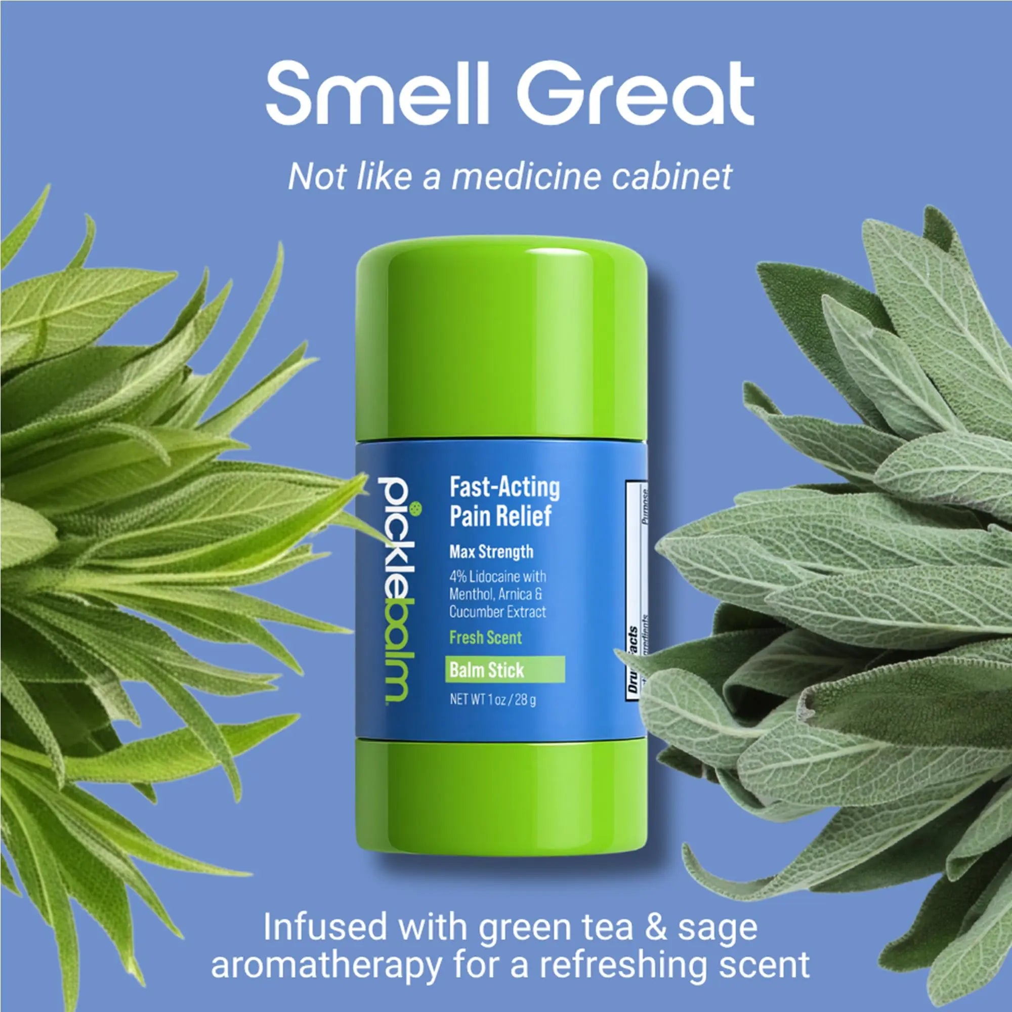 PickleBalm Pickleball In-Game Muscle Pain Relief Balm Stick with 4% Lidocaine, Arnica, Menthol, Cucumber Seed Extract for Shoulders, Knees, Wrists, and More, 1oz Stick PickleBalm uk supplements