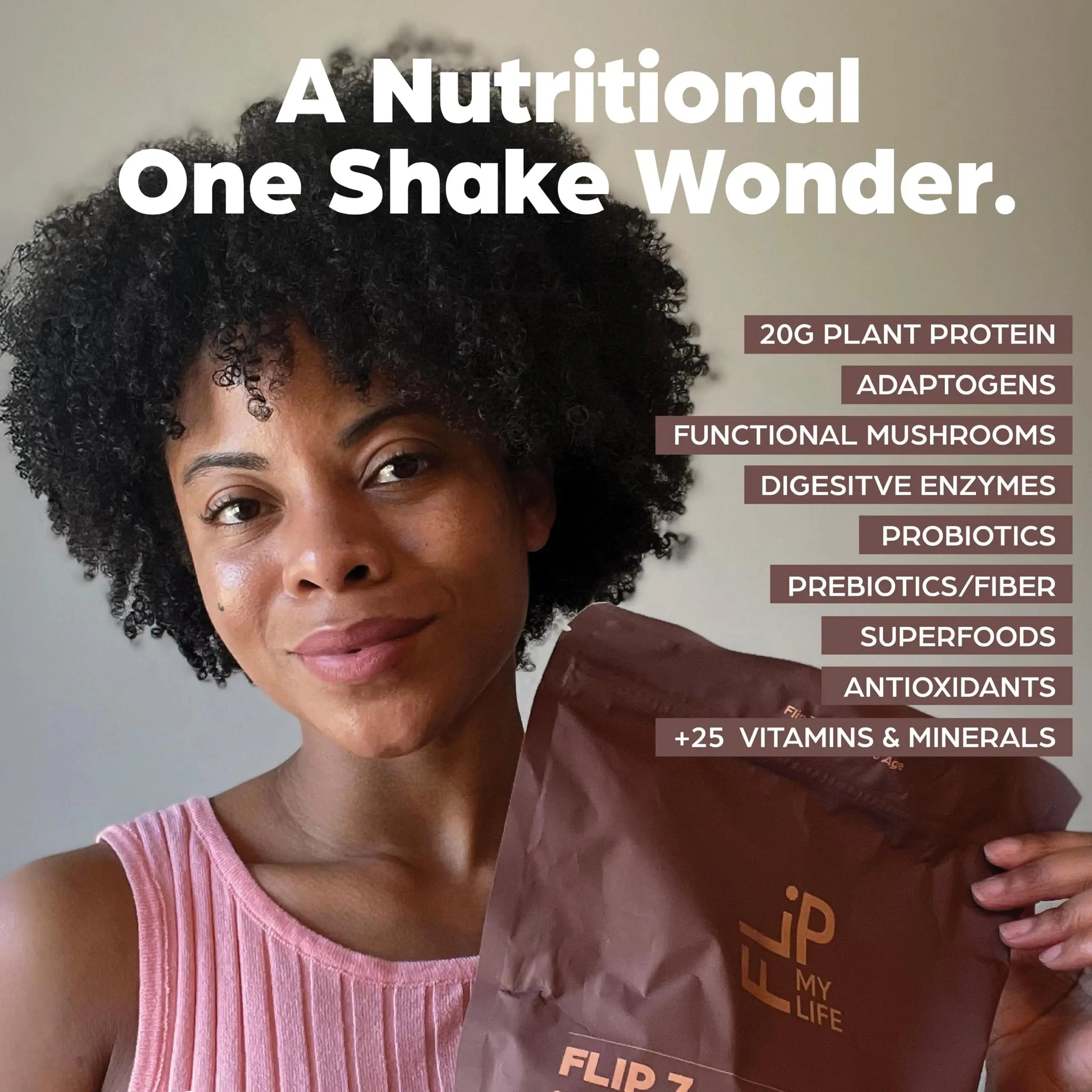 Flip My Life, Flip 7 Natural SuperFood, Plant-Based Protein, Complete Meal Replacement to Support Healthy Gut, 7 Mega Nutrient Rich Blends Flip My Life uk supplements