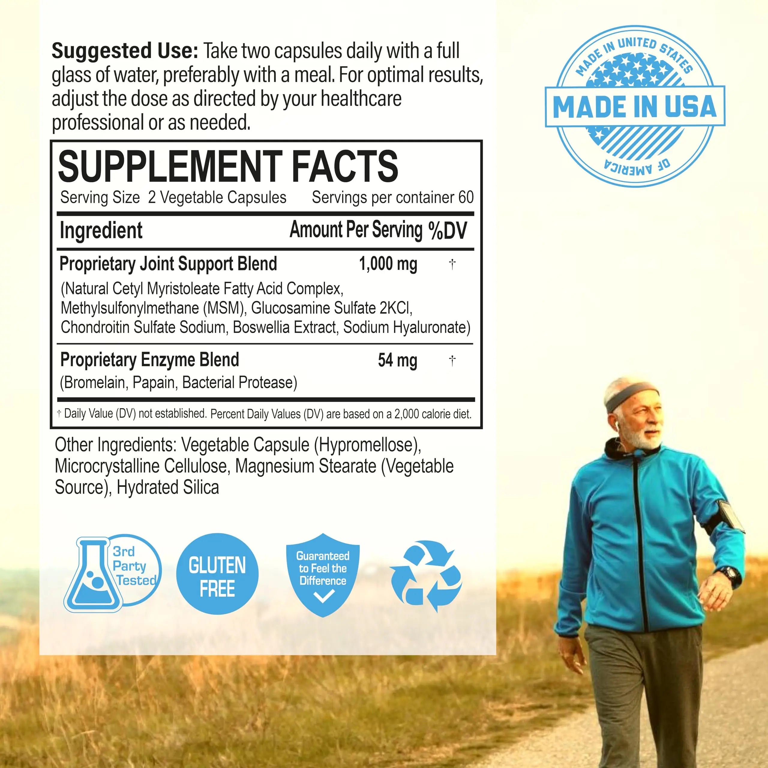 Cetyl Myristoleate Complex, CMO Advanced Joint Mobility & Comfort Formula 120 Capsules NANOWELL uk supplements