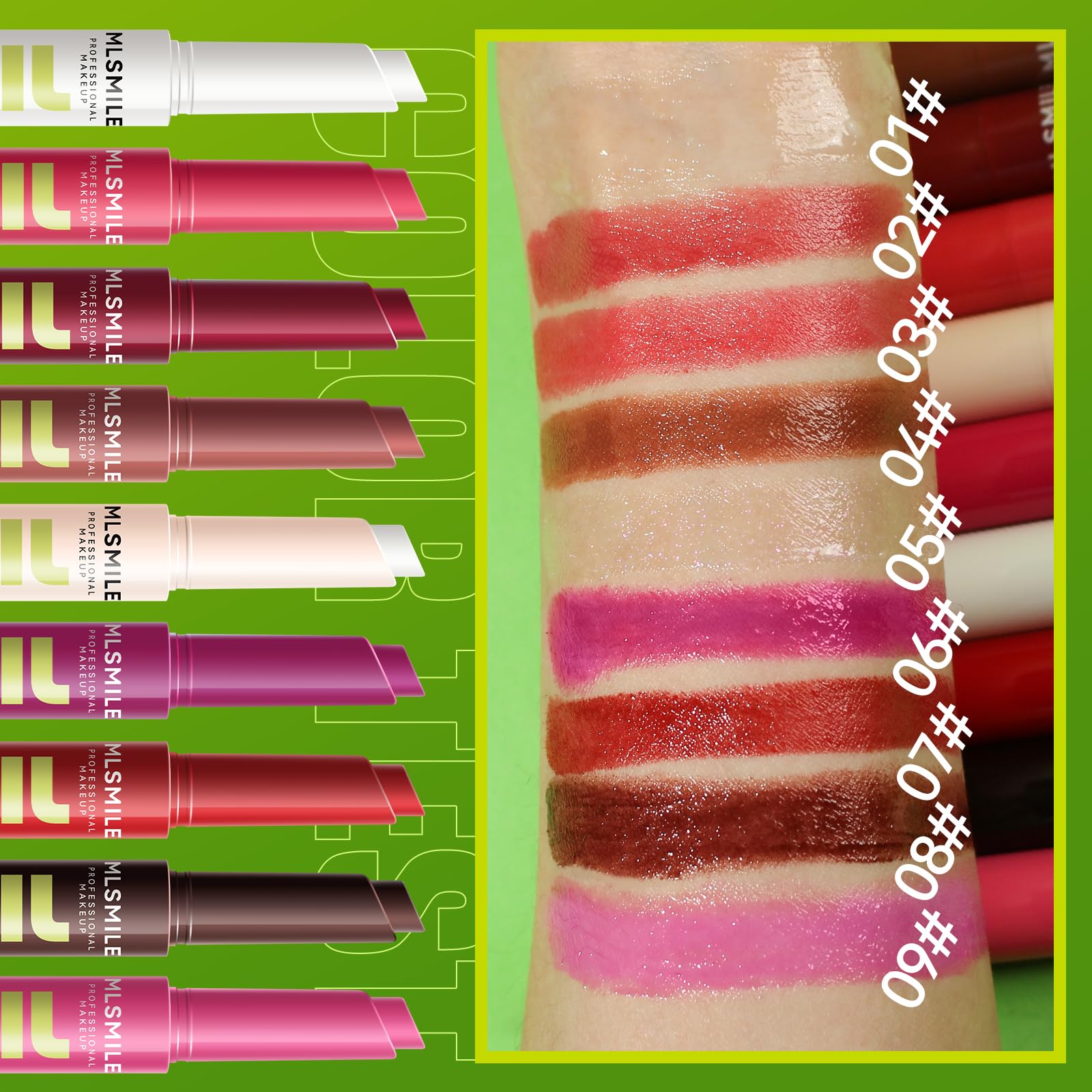 MLSMILE 3 Colors Fat Lip Oil Click Slick,Press Lipstick Set,Moisturizing Lip Balm,High Pigment Glow Lip Oil,Long-lasting,Pigmented Vegan,Lightweight and Glossy Lip Plumper with Coconut Oil-Set A MLSMILE uk supplements