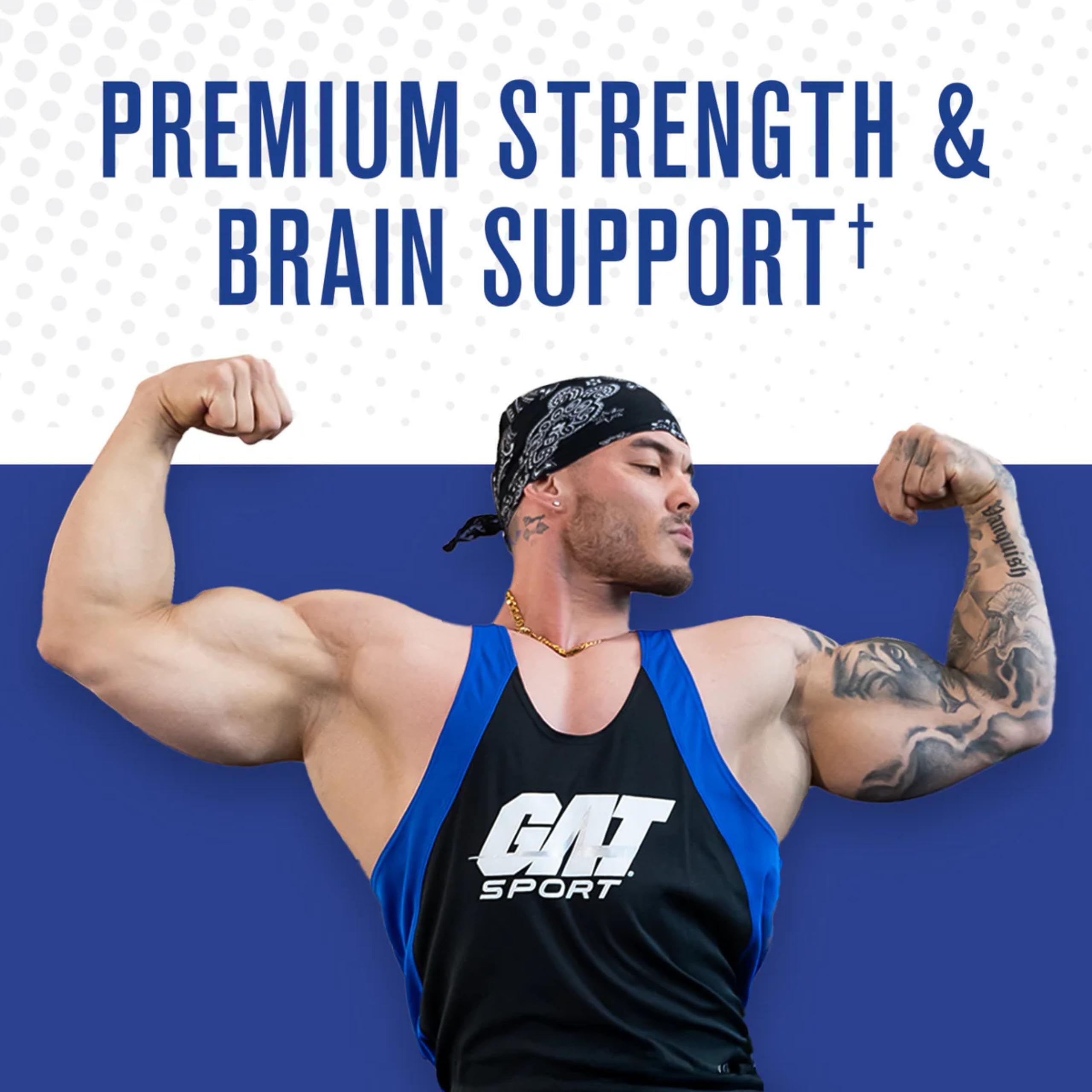 GAT SPORT Pro Creatine Capsules, Strengh, Wellness, Brain Health, Enhanced Absorption, 5 Grams, 150 Veggie Capsules GAT SPORT uk supplements
