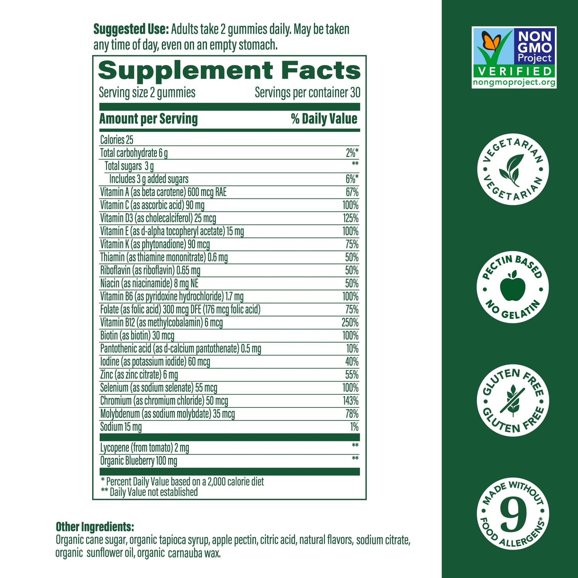 Megafood, Multivitamin Mens Wild Blueberry Gummy, 60 Count MegaFood uk supplements