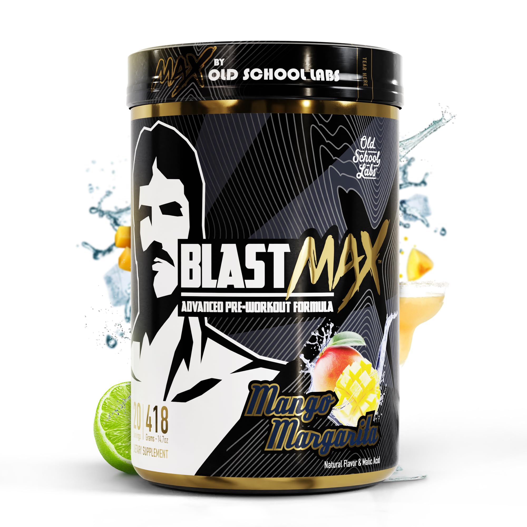 BLAST MAX – High-Stim Pre-Workout Powder – Highly Acclaimed Fully Stacked Pre Workout Old School Labs uk supplements
