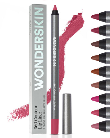 Wonderskin Lipliner Pencil - 360 Contour Lipliner, Long Lasting, Sharpenable, Waterproof and Transfer-Proof Nude Lip Liner Pencil (Rosewood) Wonderskin uk supplements