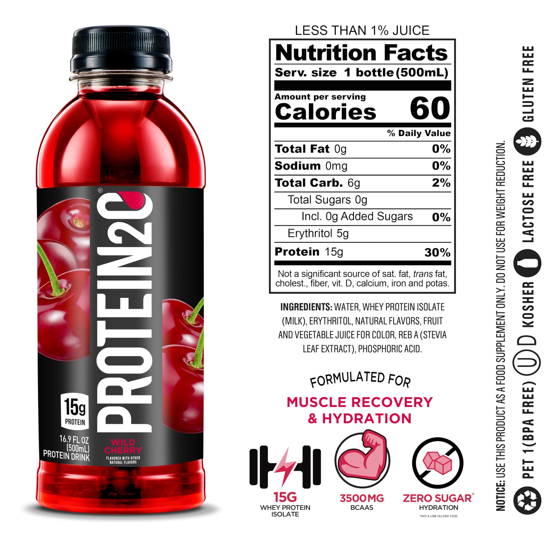 Protein2o 15g Whey Protein Isolate Infused Water, Ready To Drink, Sugar Free Protein2o uk supplements