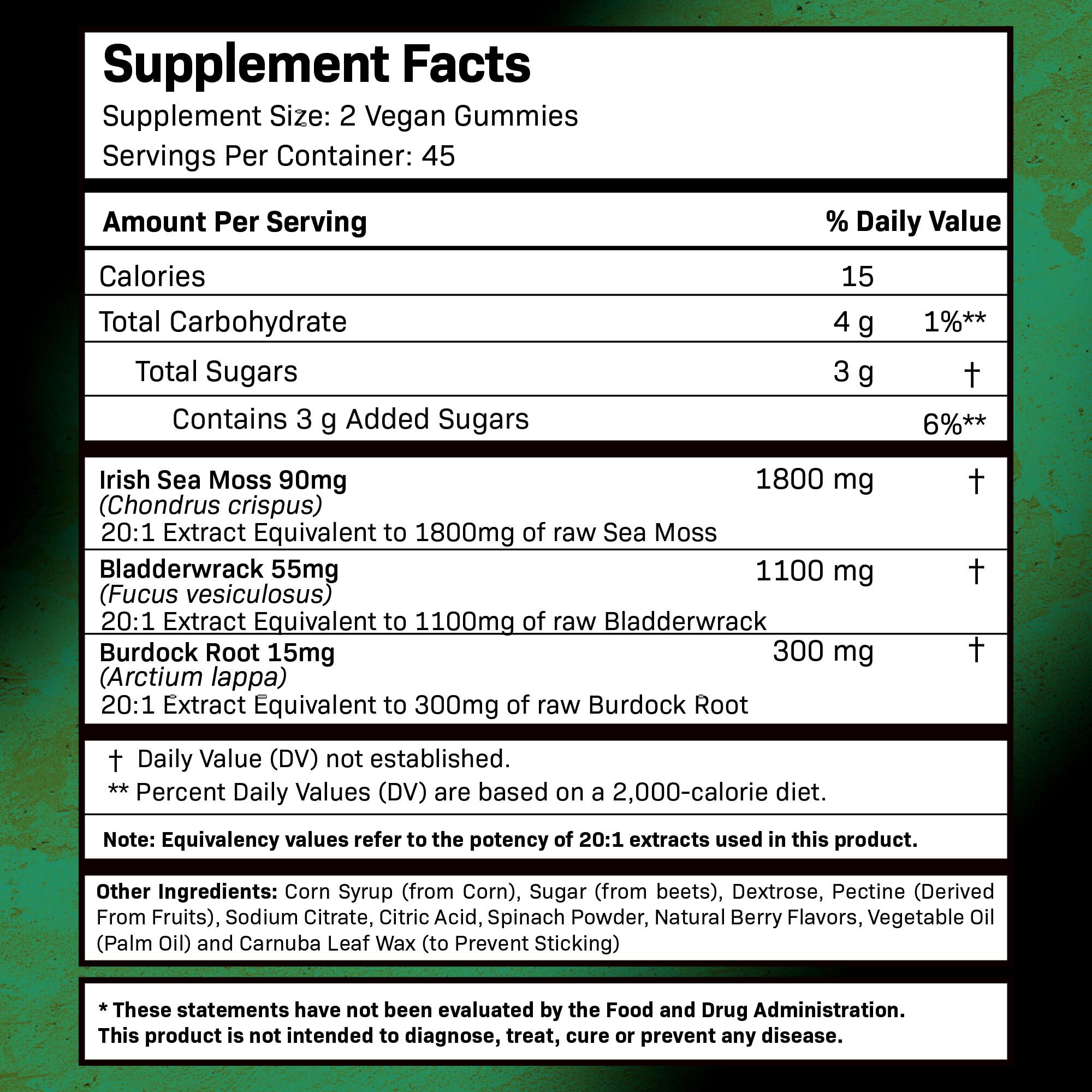 WELLNESS LABSRX Sea Moss Gummies, 3200mg Irish Sea Moss Mixed Berry Flavor with Maximum Potency Bladderwrack and Burdock Root - Supports Skin, Energy and Immunity - 180 Count WELLNESS LABSRX uk supplements